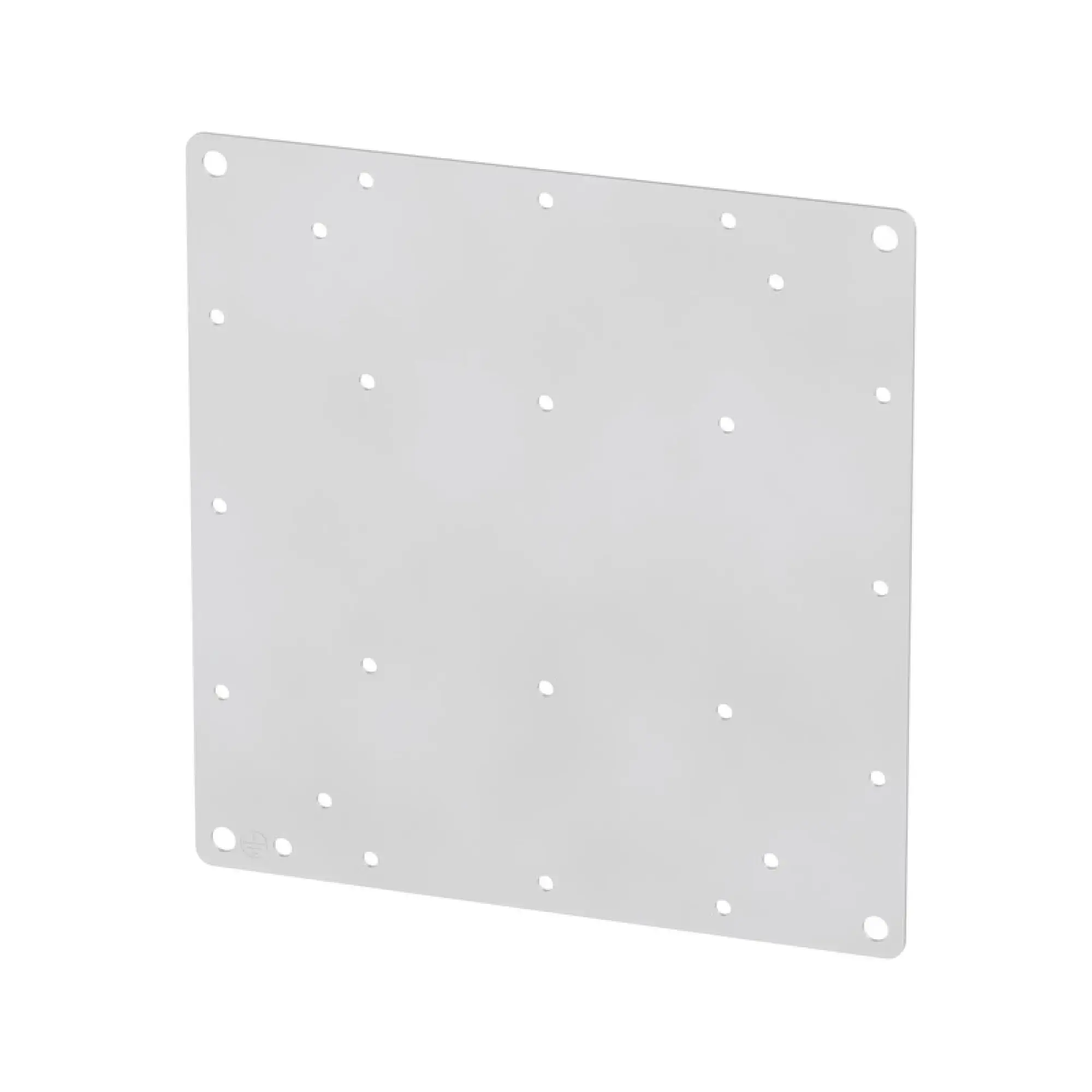 Weidmüller 1257660000 Mounting plate (Housing), Klippon TB (Terminal Box), prepunched, 199 x 205 x 1.5 mm, Stainless steel 1.4301 (304), untreated, silver (img_001)