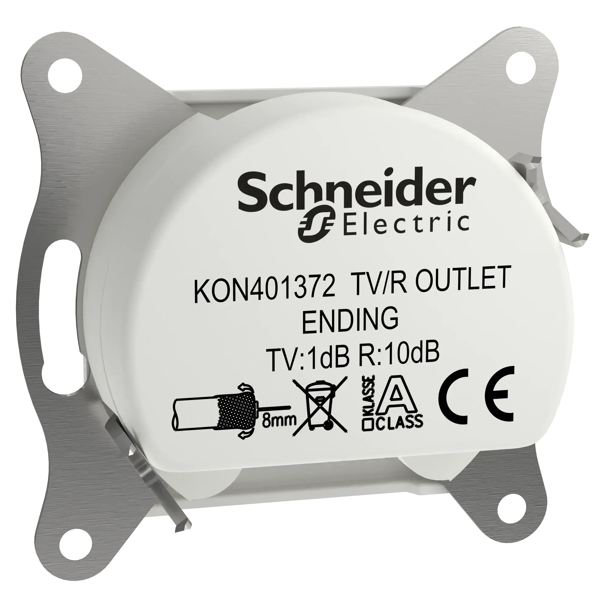Schneider Electric EPH3300721D TV-R Terminal Socket 1dB IEC+Jack flush-mounted, white, Asfora (img_005)
