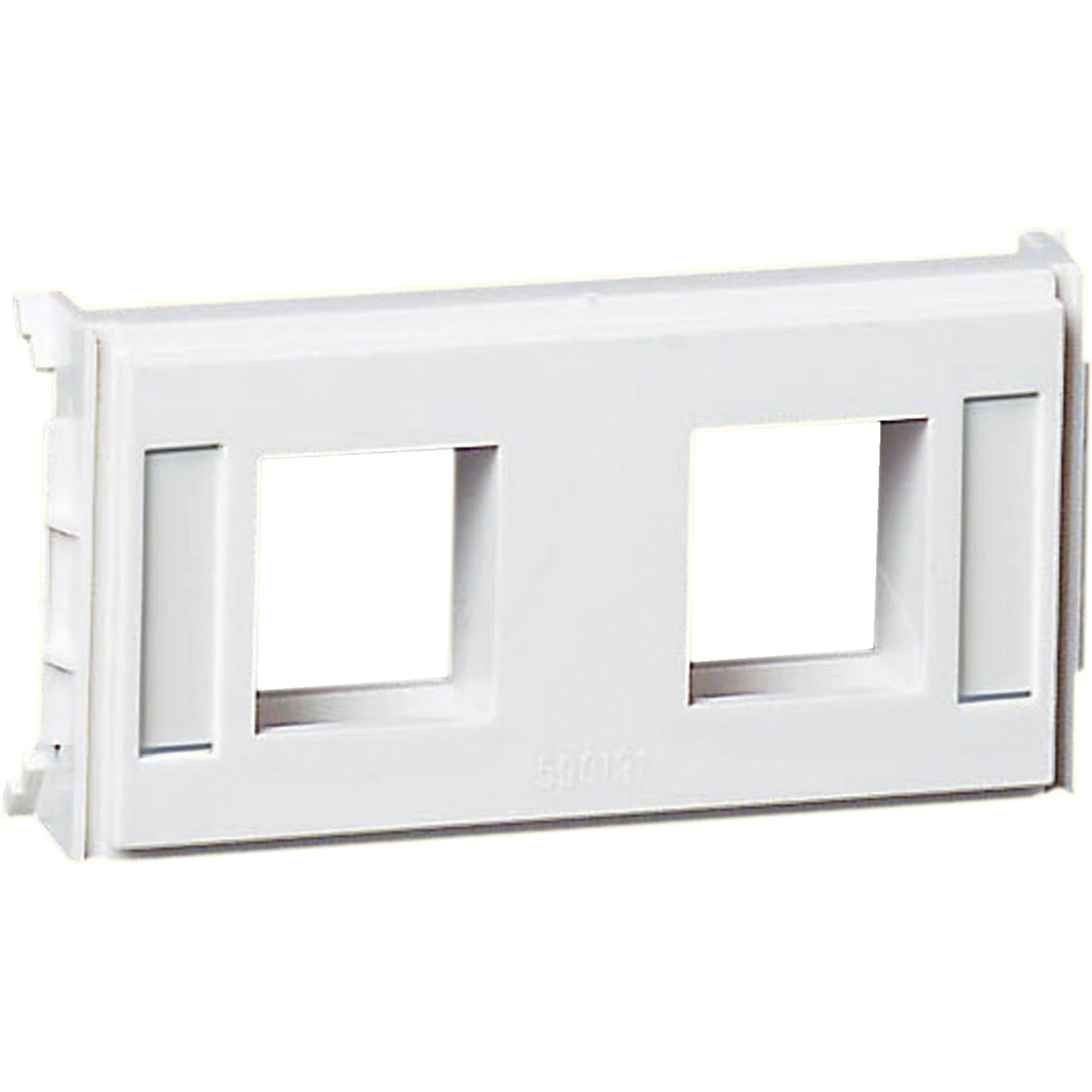 Schneider Electric 5971714 Mounting plate with label field 2XAMP 110 CONN.-BU. white RAL9016 Type:CYB-DP (img_001)