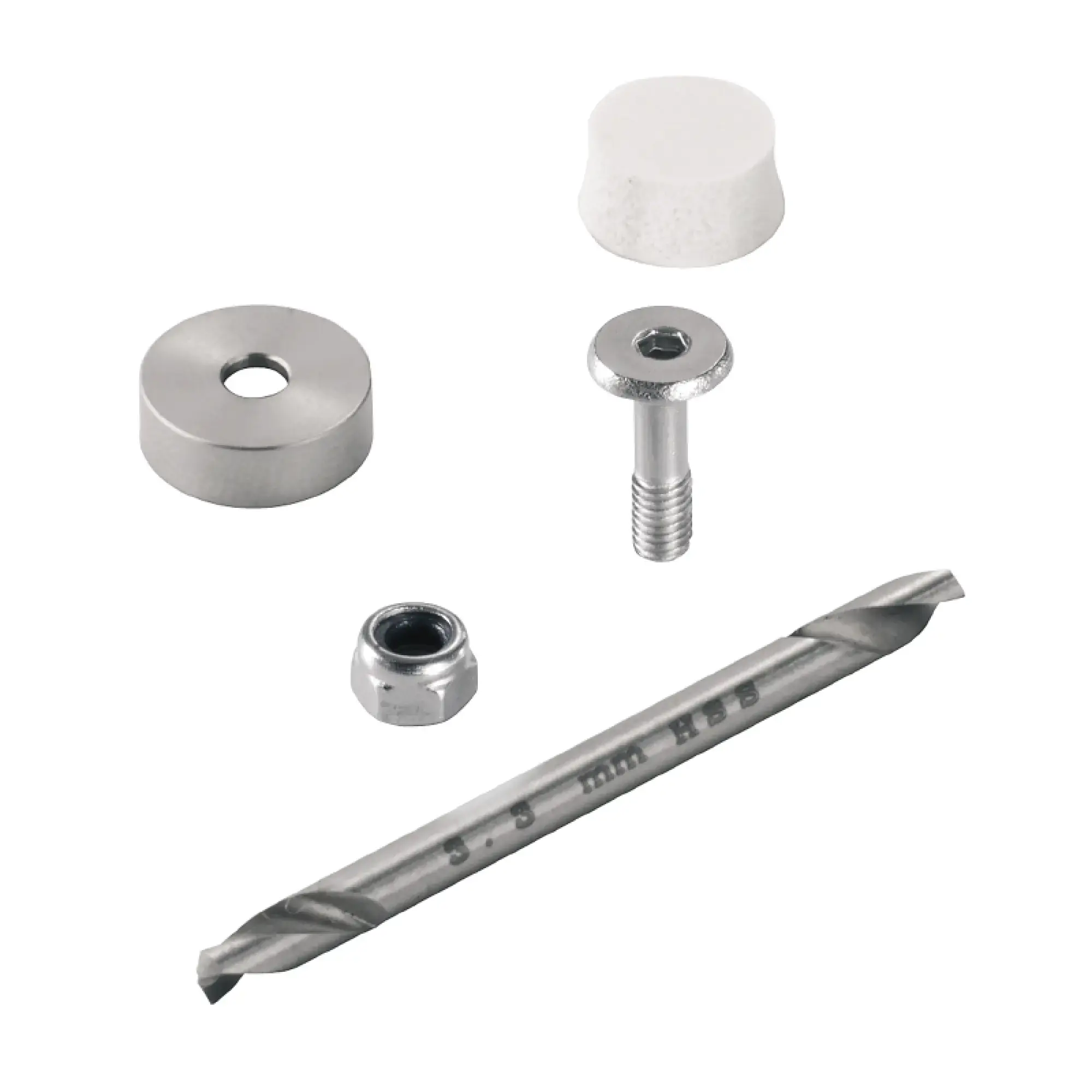 Weidmüller 1285200000 Set of fixings (Housing), Klippon TB (Terminal Box), 12 x 12 x 16.4 mm, Stainless steel, rust-proof, untreated, silver (img_001)