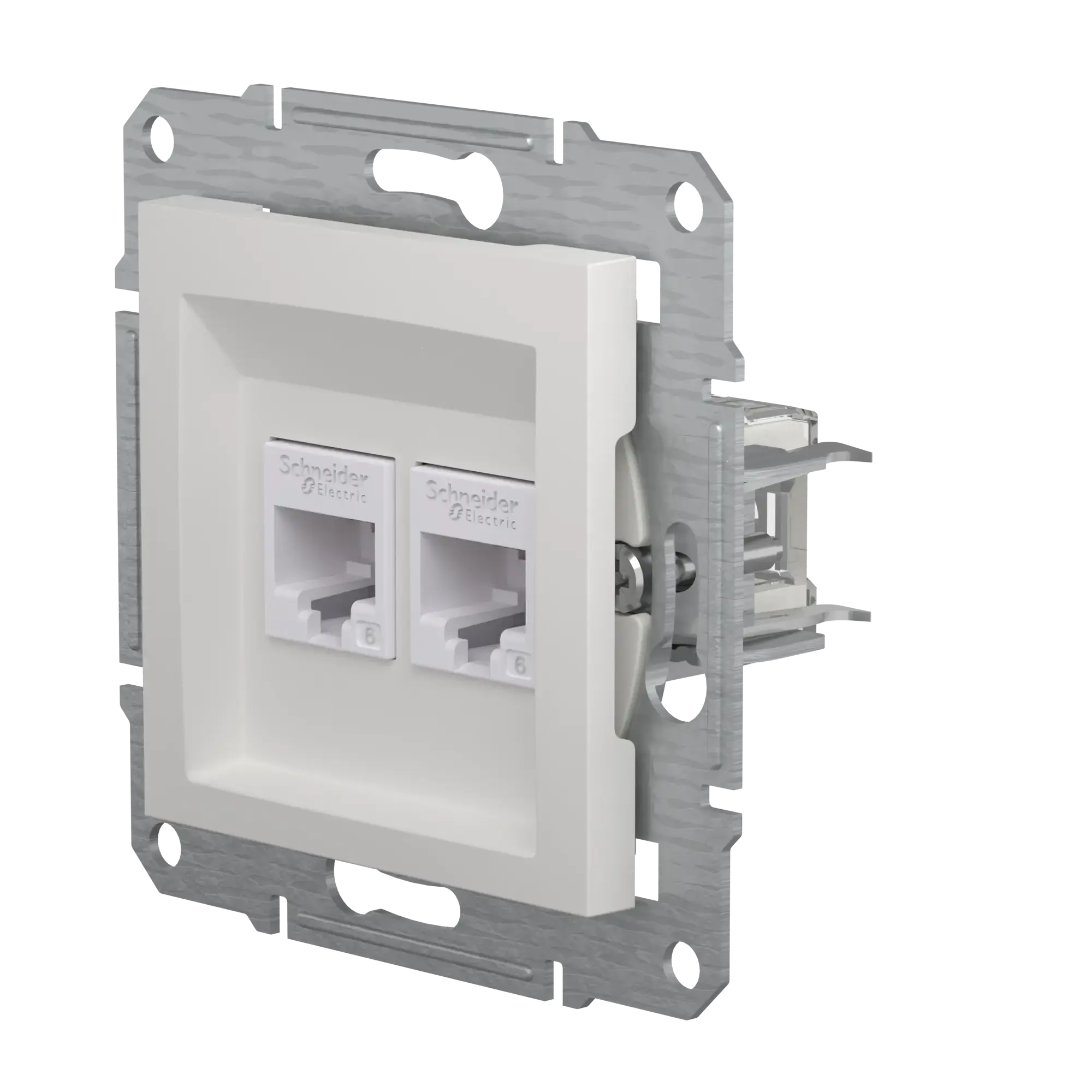 Schneider Electric EPH4870121D RJ45 Cat. 6e UTP 2-Port ICD flush-mounted, white, Asfora (img_015)