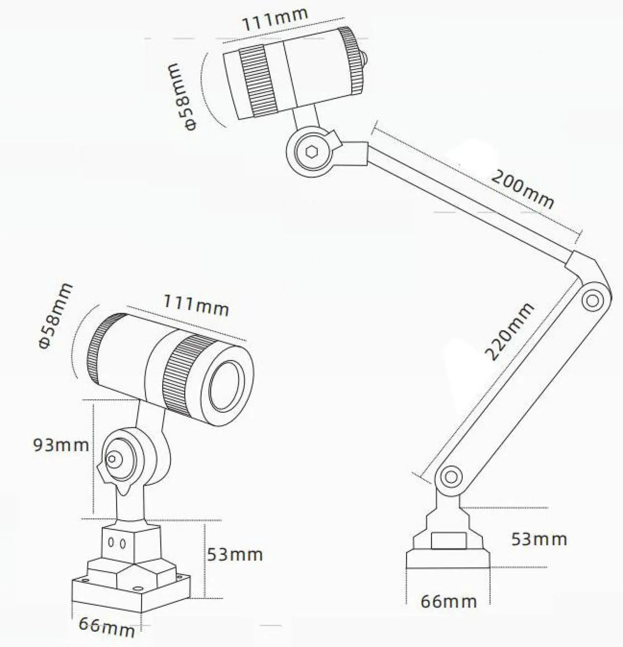 Elmet Light E05008-3 INDUSTRIAL MACHINE LIGHT FIX SMALL 7W / 24V / 6000K / IP67 / long (img_007)
