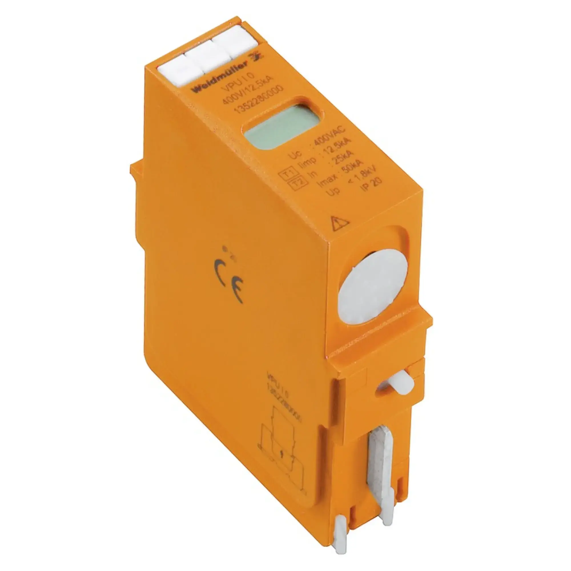 Weidmüller 1352280000 Surge voltage arrester  (power supply systems), Spare arrester, Type I + II, III, IV, AC, 400 V (img_001)