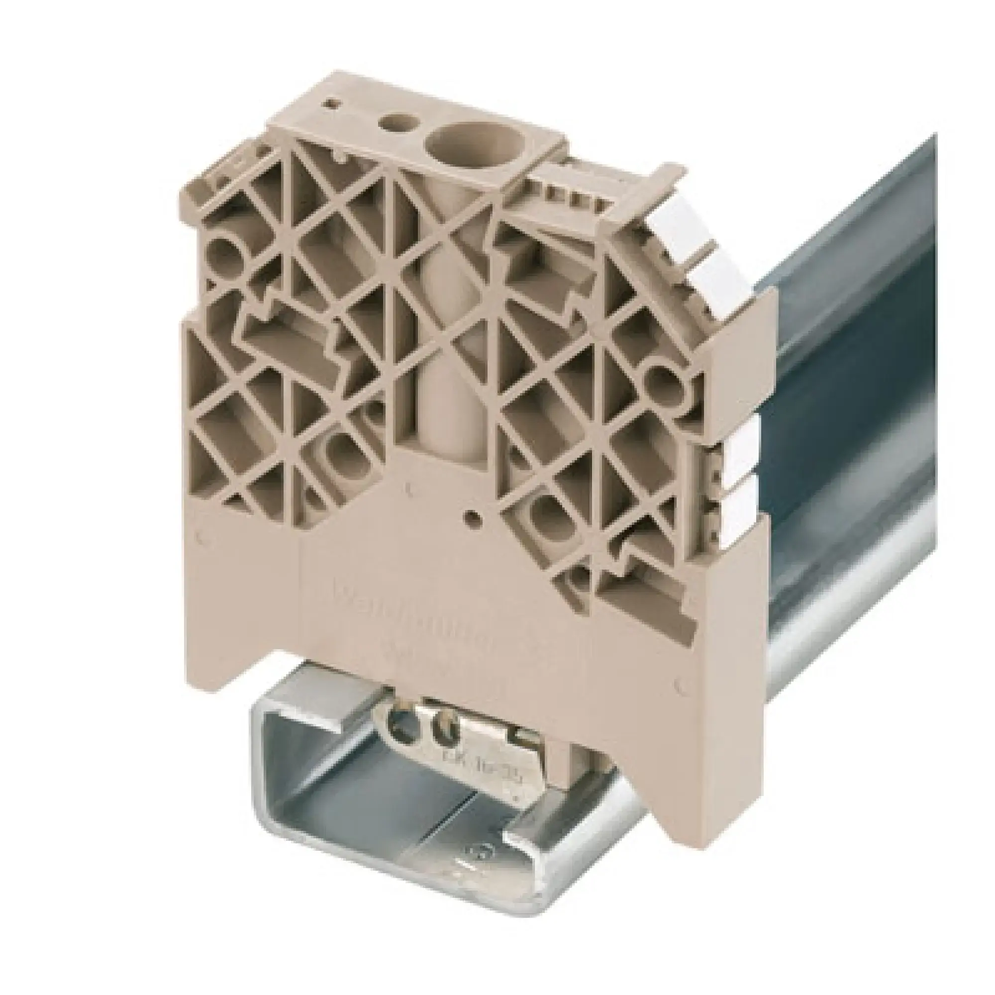 Weidmüller 1067600000 End bracket, dark beige, TS 32, V-2, PA 66 GF 30, Width: 12 mm, 100 °C (img_001)