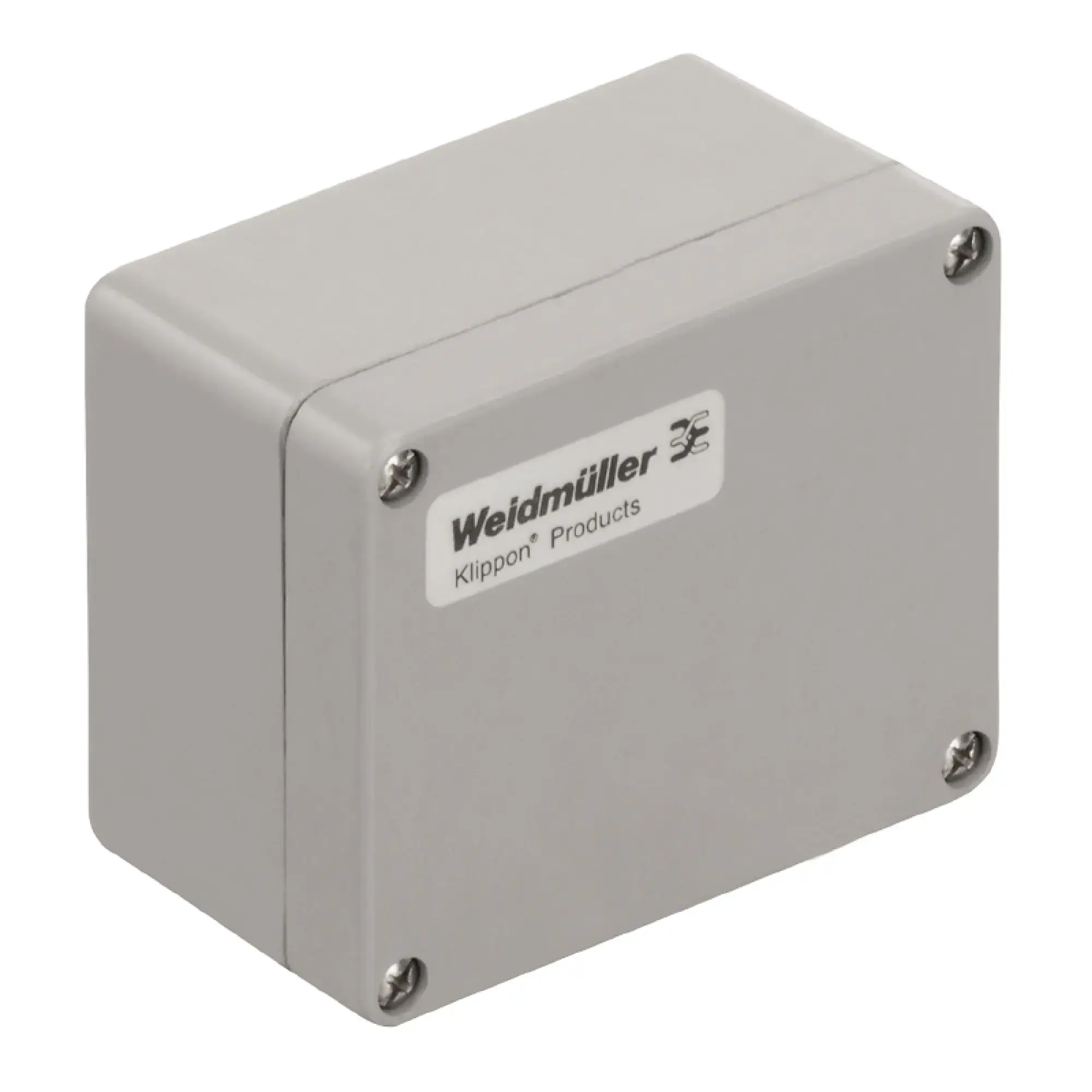 Weidmüller 1305820000 Plastic housing, Klippon POK (polyester empty enclosure), 110 x 75 x 56 mm, Gland plates: , Glass fibre-reinforced polyester, untreated, polished, Sil (img_001)