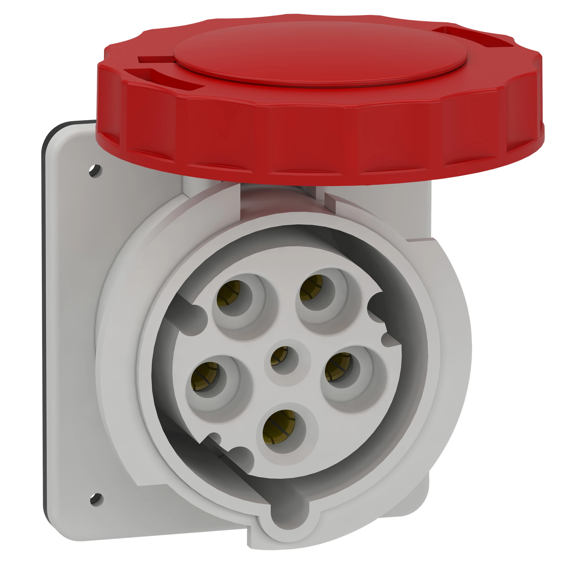 Schneider Electric 81683 Surface-mounted socket straight - 63A, 3p+N+E, 380-415 V AC, IP67 (img_001)