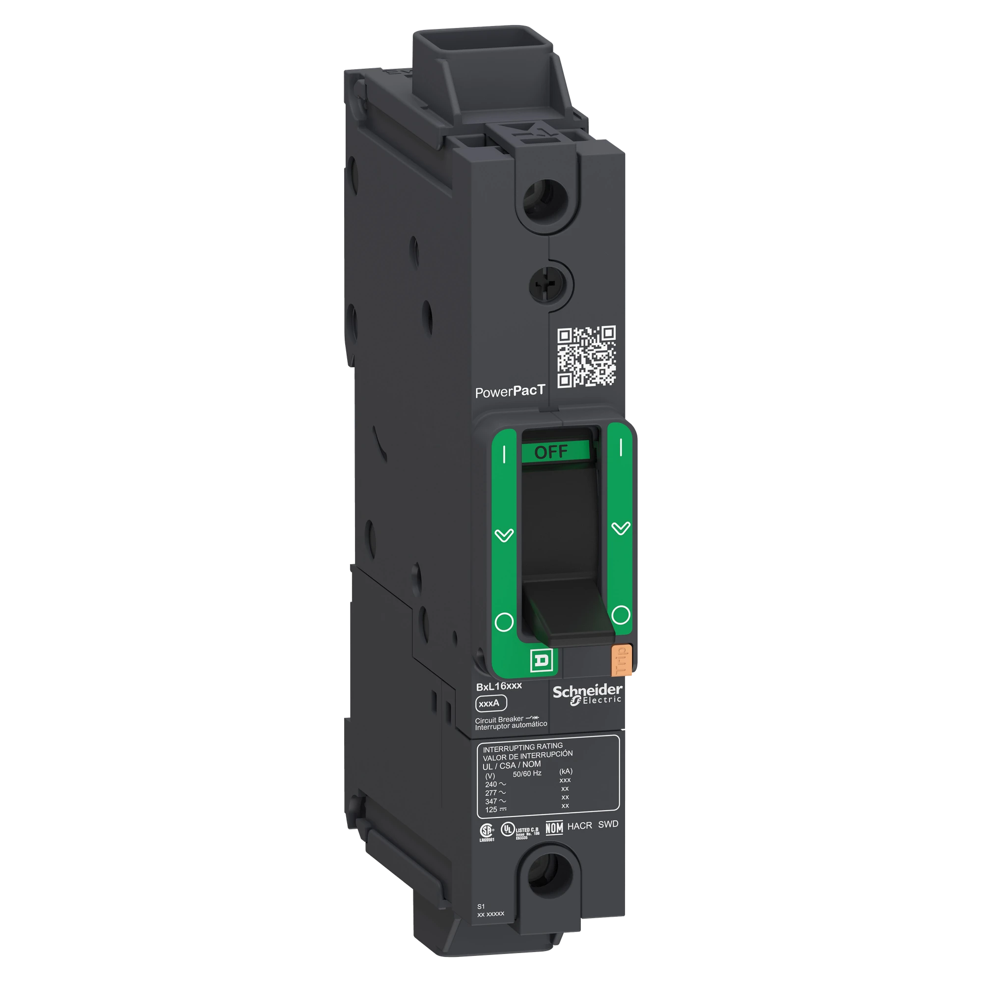 Schneider Electric BGL16030 Multistandard Leistungsschalter PowerPact B 125G+TM30D 1P 30A 35KA/277V EverL. (img_001)