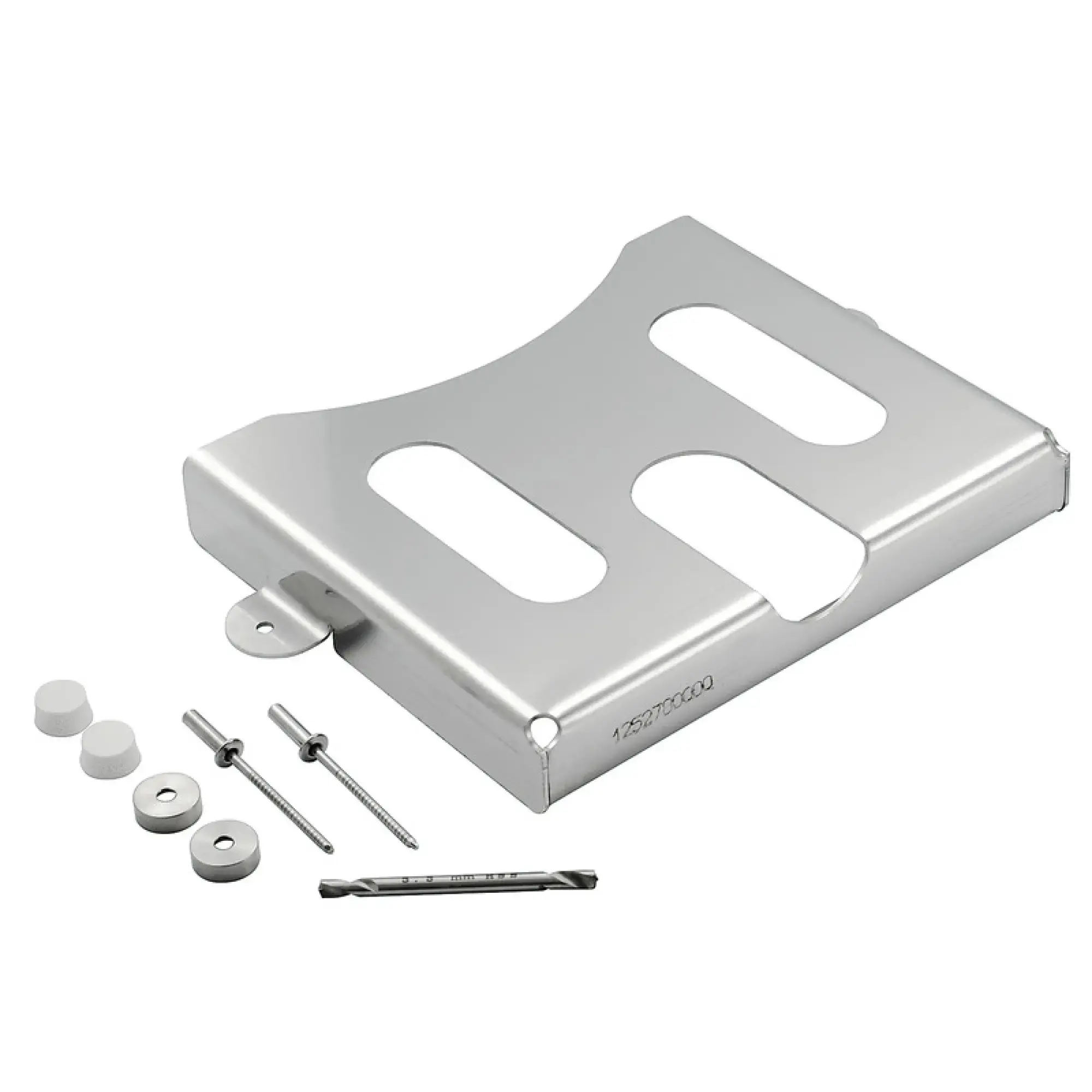 Weidmüller 1252780000 Document holders (Housing), Klippon TB (Terminal Box), Riveted, 130 x 110 x 20 mm, Stainless steel 1.4301, Mirror polished, silver (img_001)
