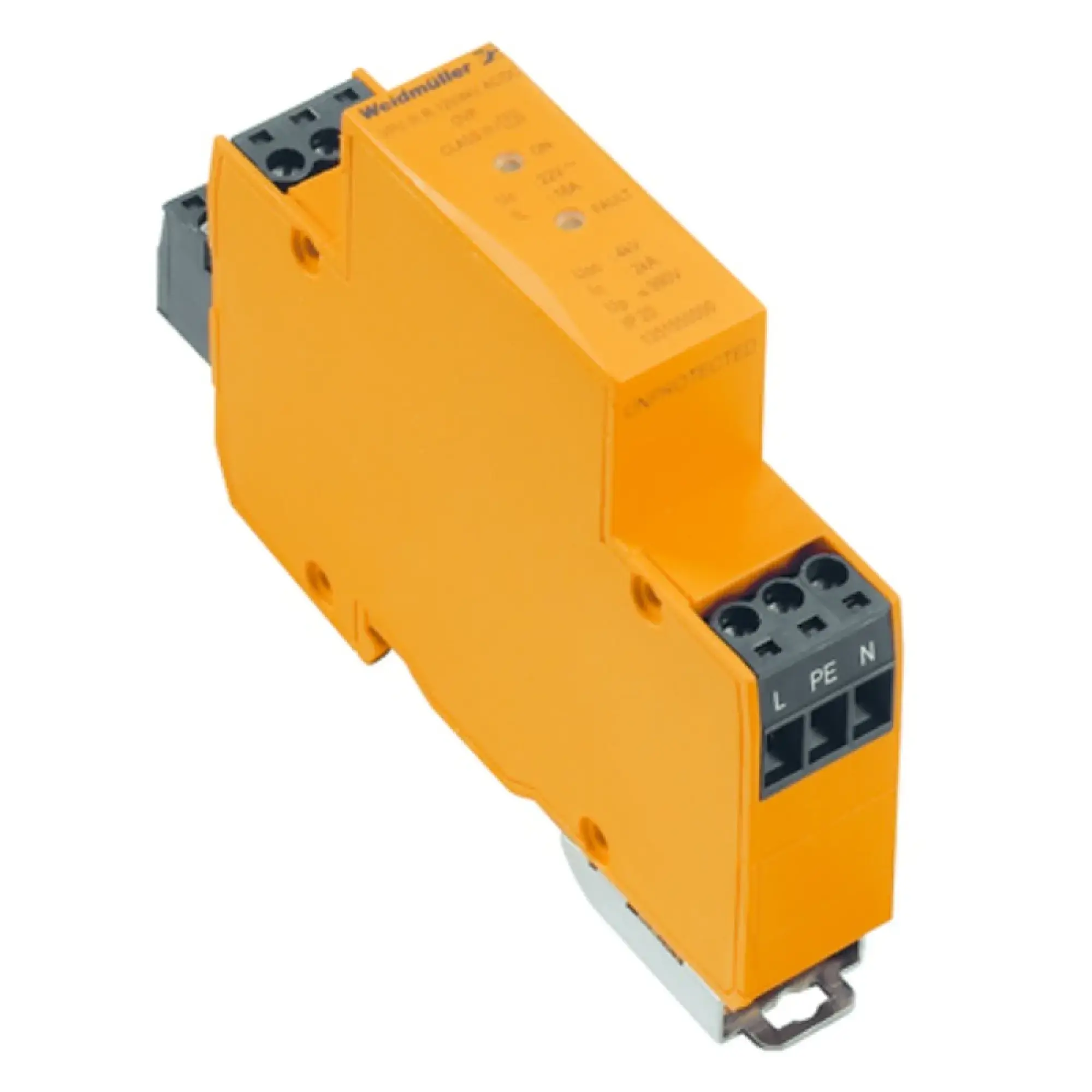 Weidmüller 1351550000 Surge voltage arrester  (power supply systems), with remote contact, Type III, Low voltage network: Single-phase, AC/DC, 12 V, 16 V (img_001)