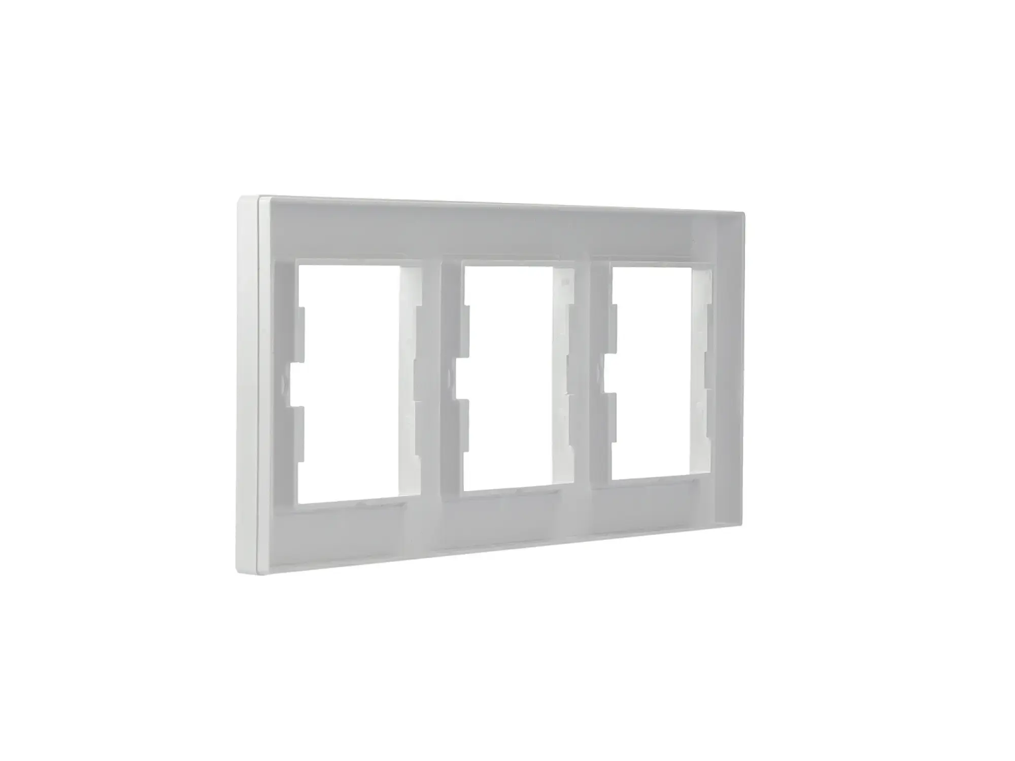 Schneider Electric EPH5800321D 3-Gang Frame Horizontal, white, Asfora (img_007)