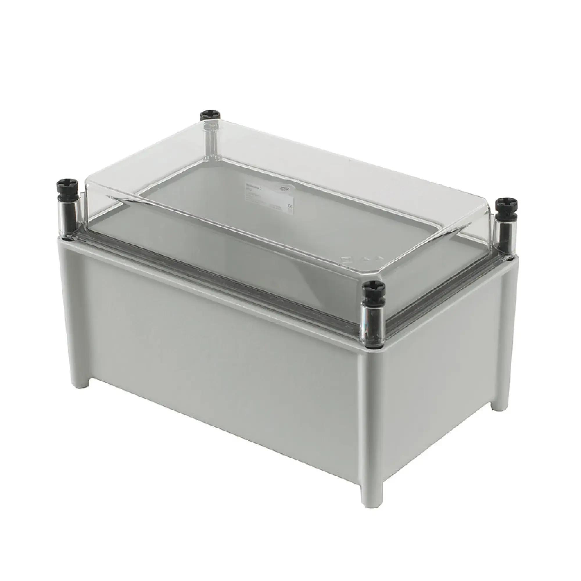 Weidmüller 0500600000 Plastic housing, TBF (polyester empty enclosure), 186 x 302 x 175 mm, Gland plates: , Glass fibre-reinforced polyester, untreated, Light Grey, Transpa (img_001)