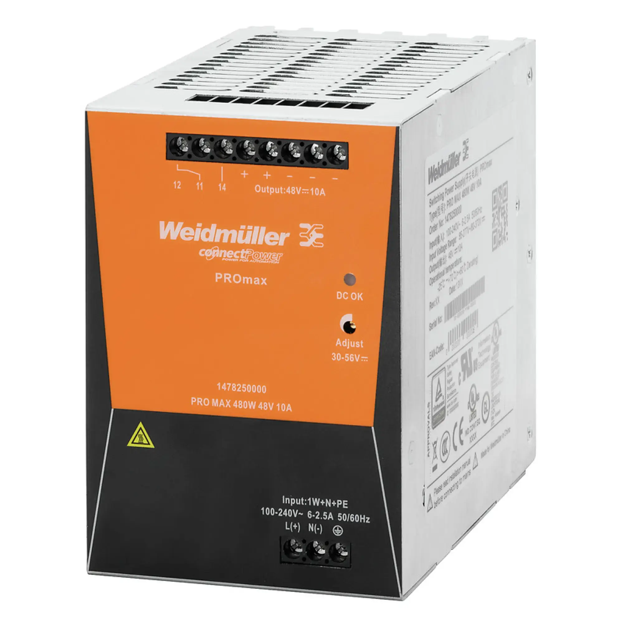 Weidmüller 1478190000 Power supply, 480 W, 20 A @ 60 °C (img_001)