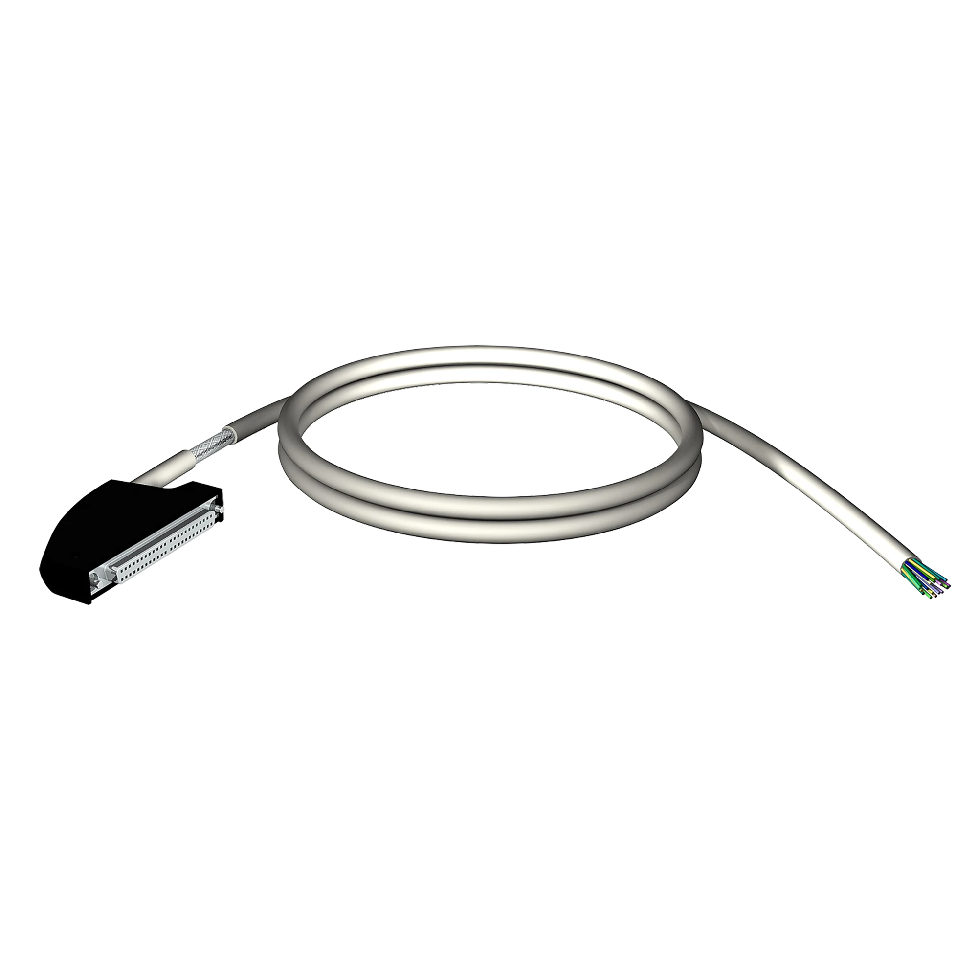Schneider Electric BMXFCW501S Shielded cable assembly, 40-way terminal, 1 end loose cable - for M340 I/O, 5m (img_001)