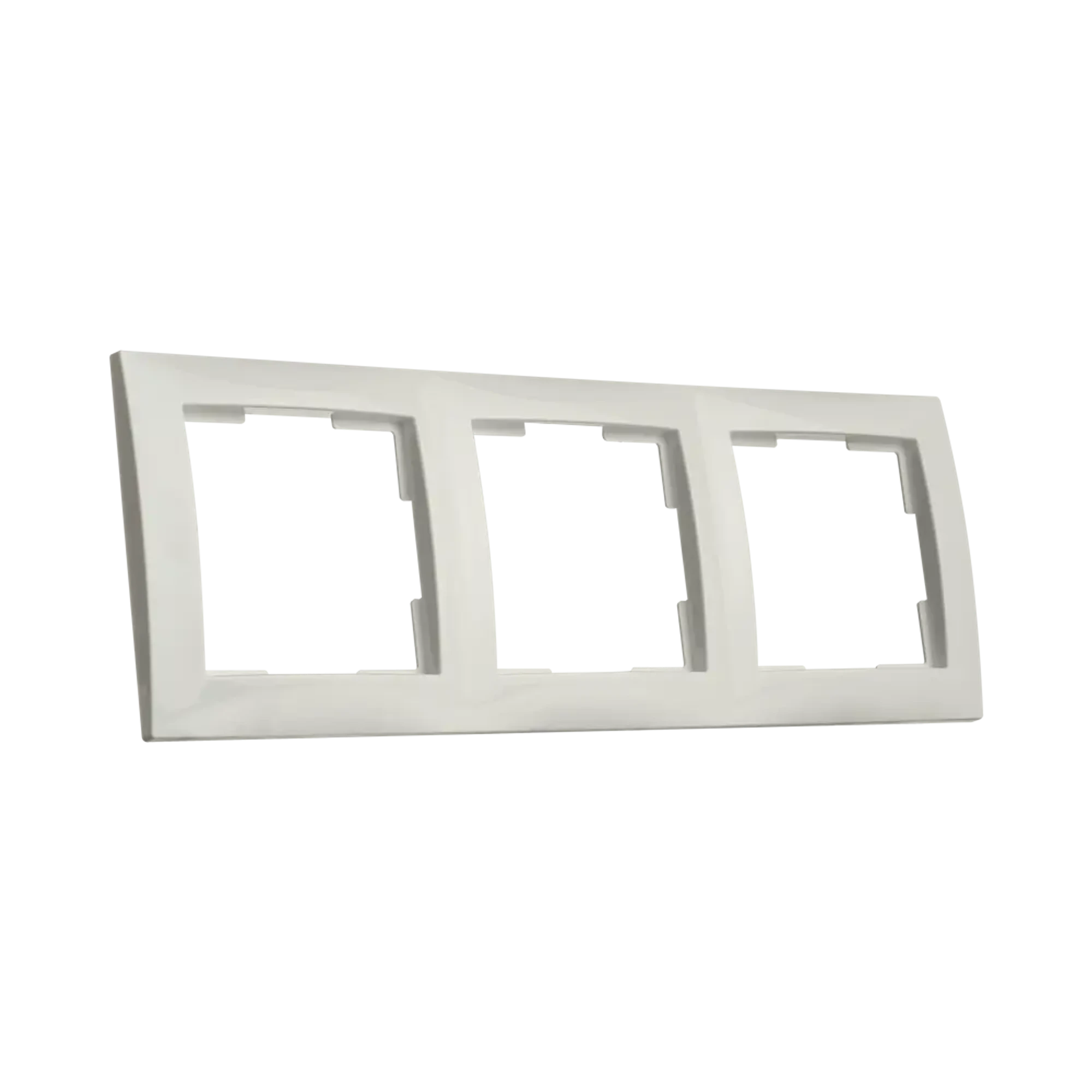 ION INDUSTRIES 80.302.314 3-gang cover frame E1 Alpine White (img_003)