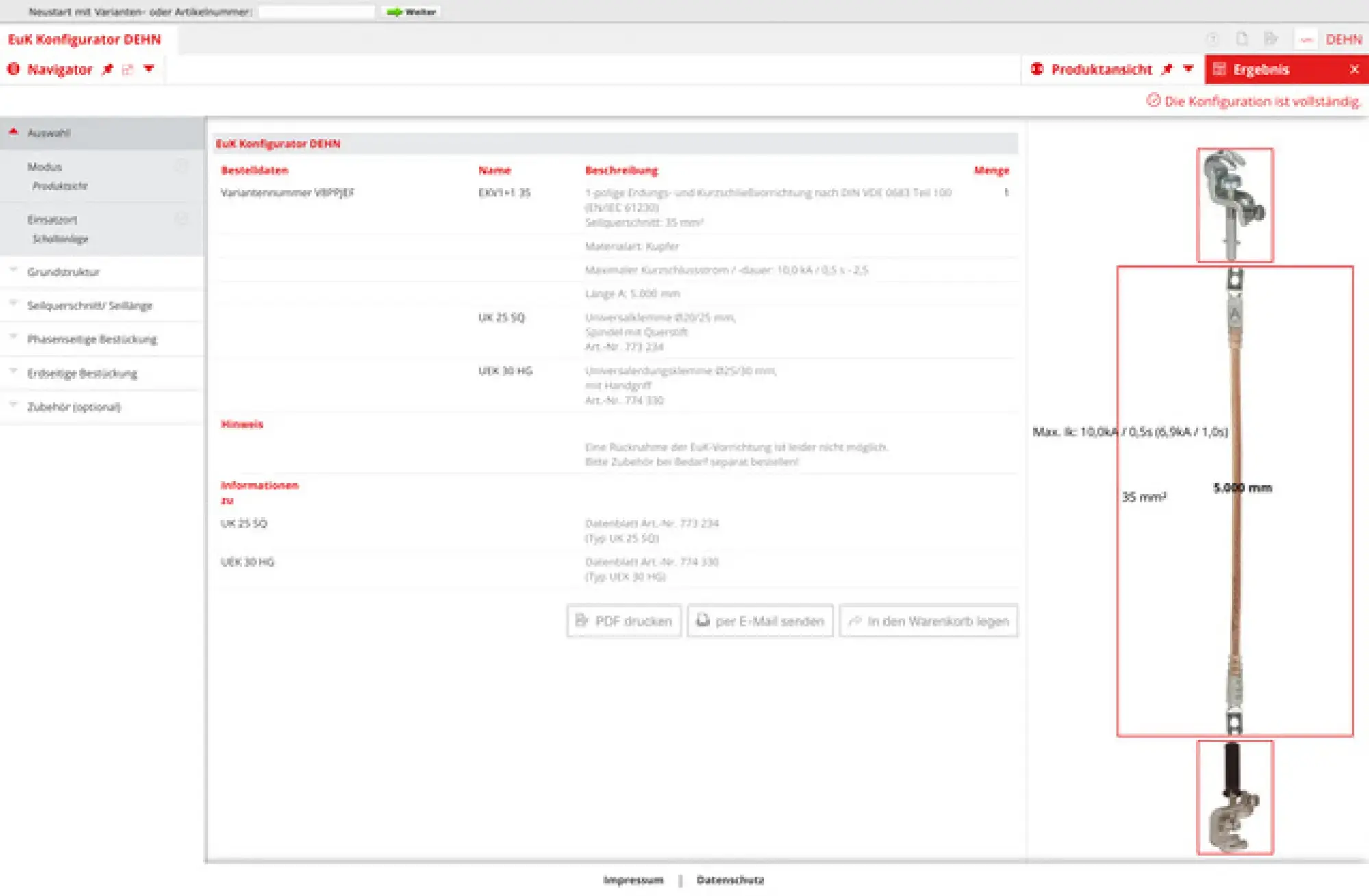 Dehn V3CM9FR Single-pole earthing and short-circuit. cable 120mm² with crimped cable lugs (img_001)