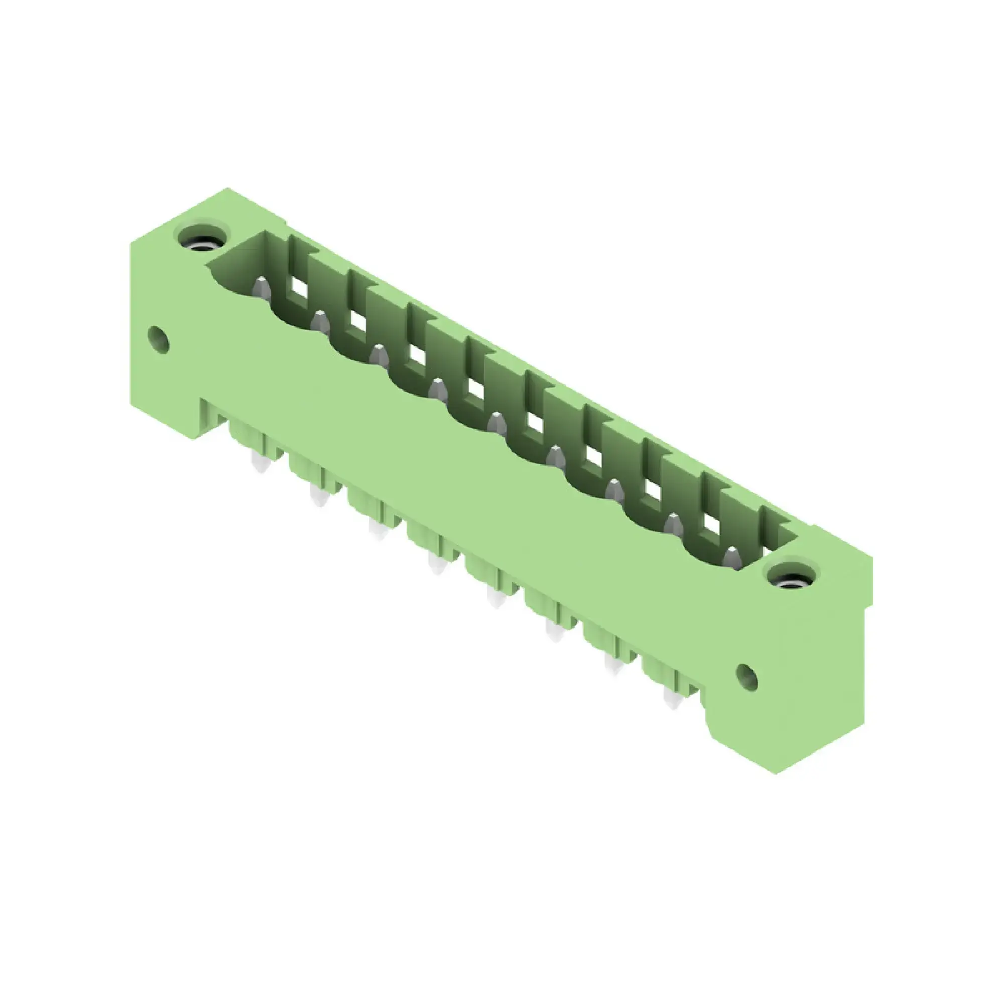 Weidmüller 1401970000 PCB connector (board connection), 320 V, 24 A, Pitch in mm: 5.08, Number of poles: 9, THT solder connection, Box (img_001)