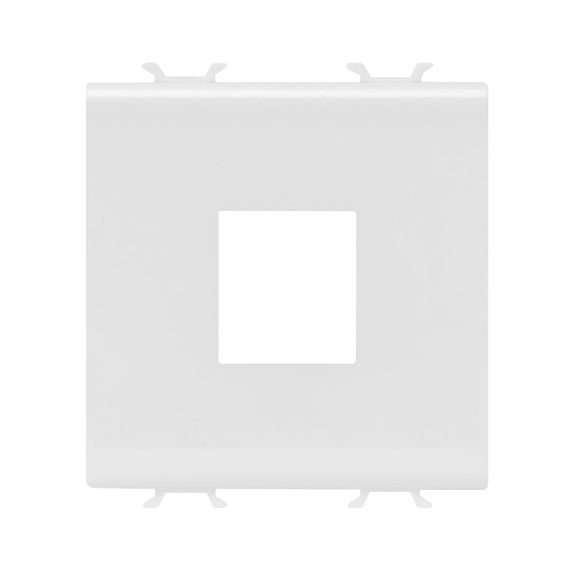 GEWISS GW10433 ADAPTER FOR HOUSING DATA CONNECTORS - TYPE AMP/KEYSTONE JACK - 2 MODULE - GLOSSY WHITE - CHORUSMART (img_001)