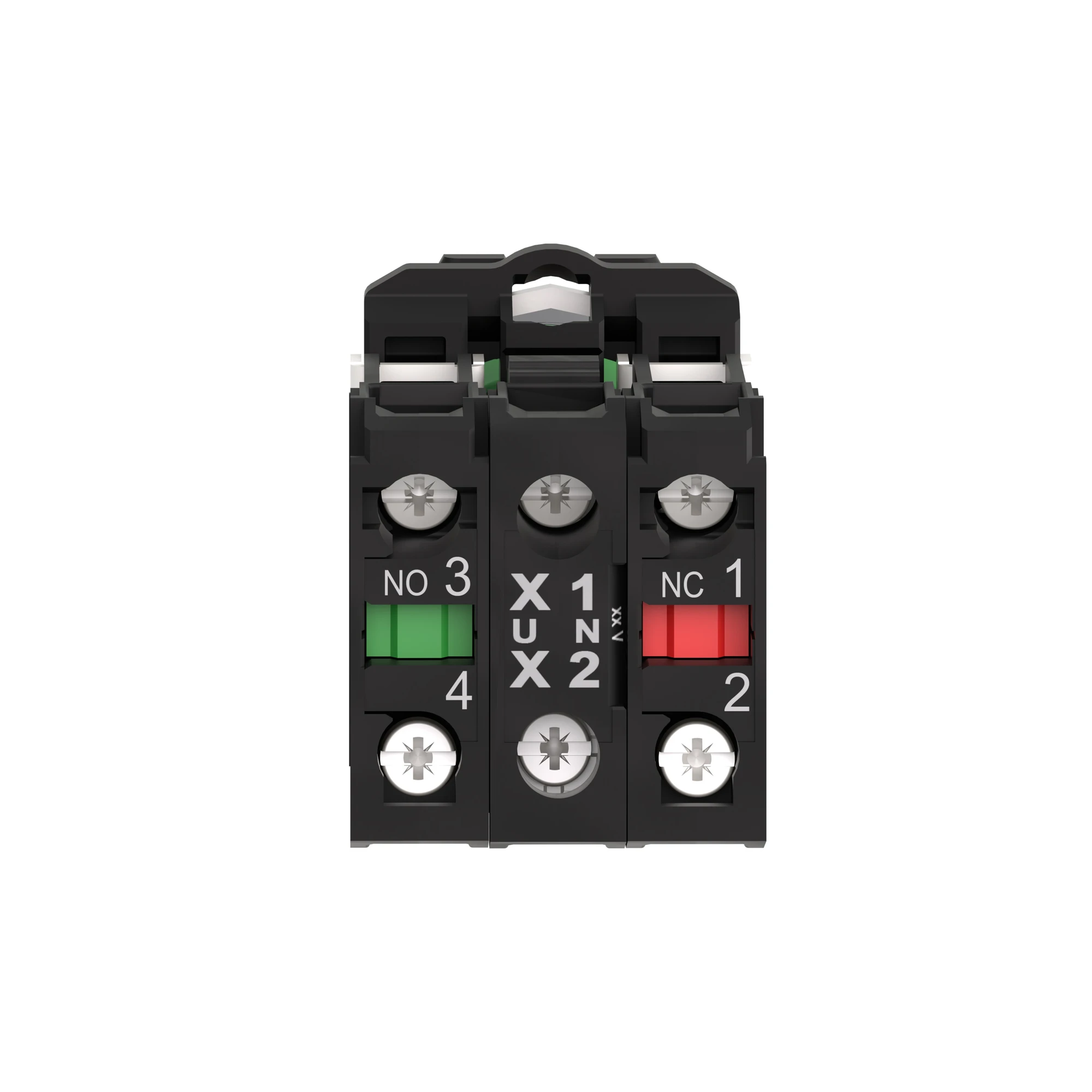 Schneider Electric XB5AW34B5 Illuminated push-button, Harmony XB5, plastic, red, 22mm, universal LED, smooth dome, 1NO + 1NC, 24V ACDC (img_003)