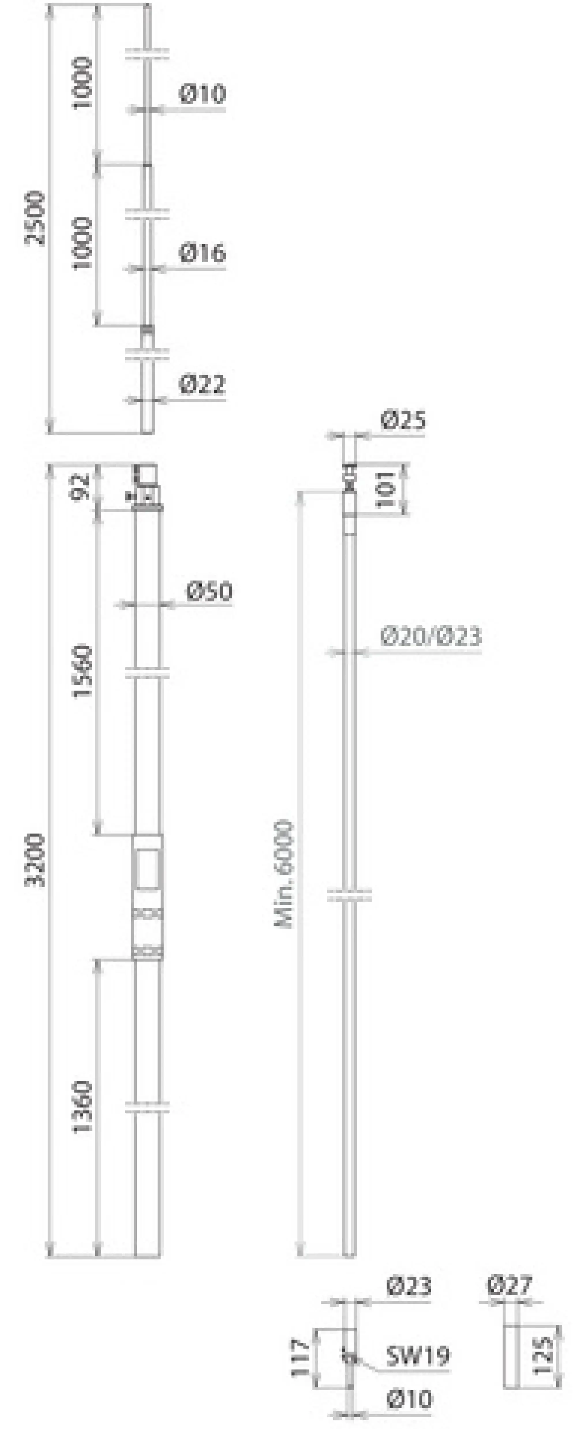 Dehn 819338 HVI Conductor D 23mm Cu w. support. tube L 3200mm a. air-term. rod L 2500mm -KIT- (img_002) Dehn 819338 HVI Conductor D 23mm Cu w. support. tube L 3200mm a. air-term. rod L 2500mm -KIT- (img_002)