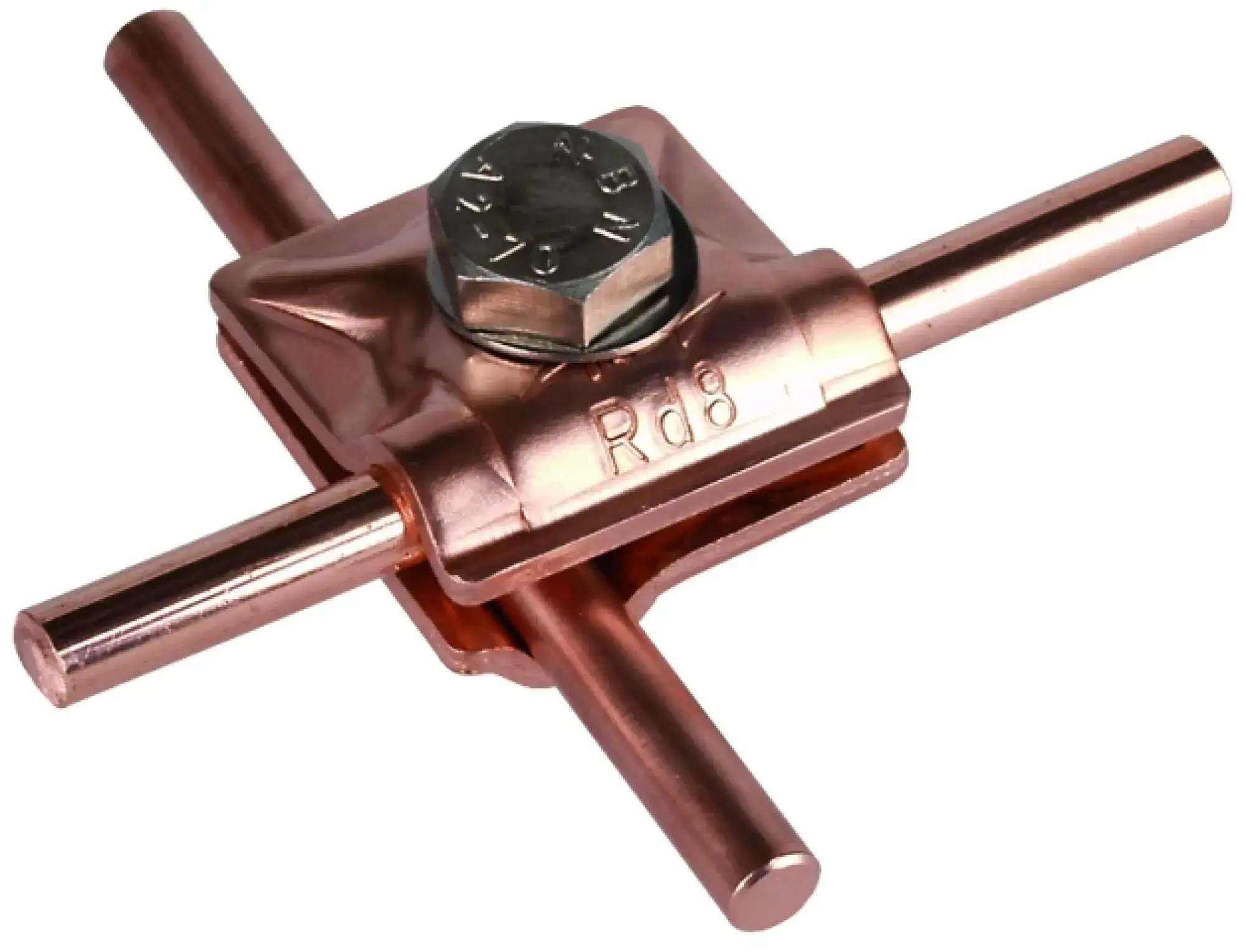 Dehn 390557 MV clamp Cu f. Rd 8mm with hexagon screw and spring washer (img_003)