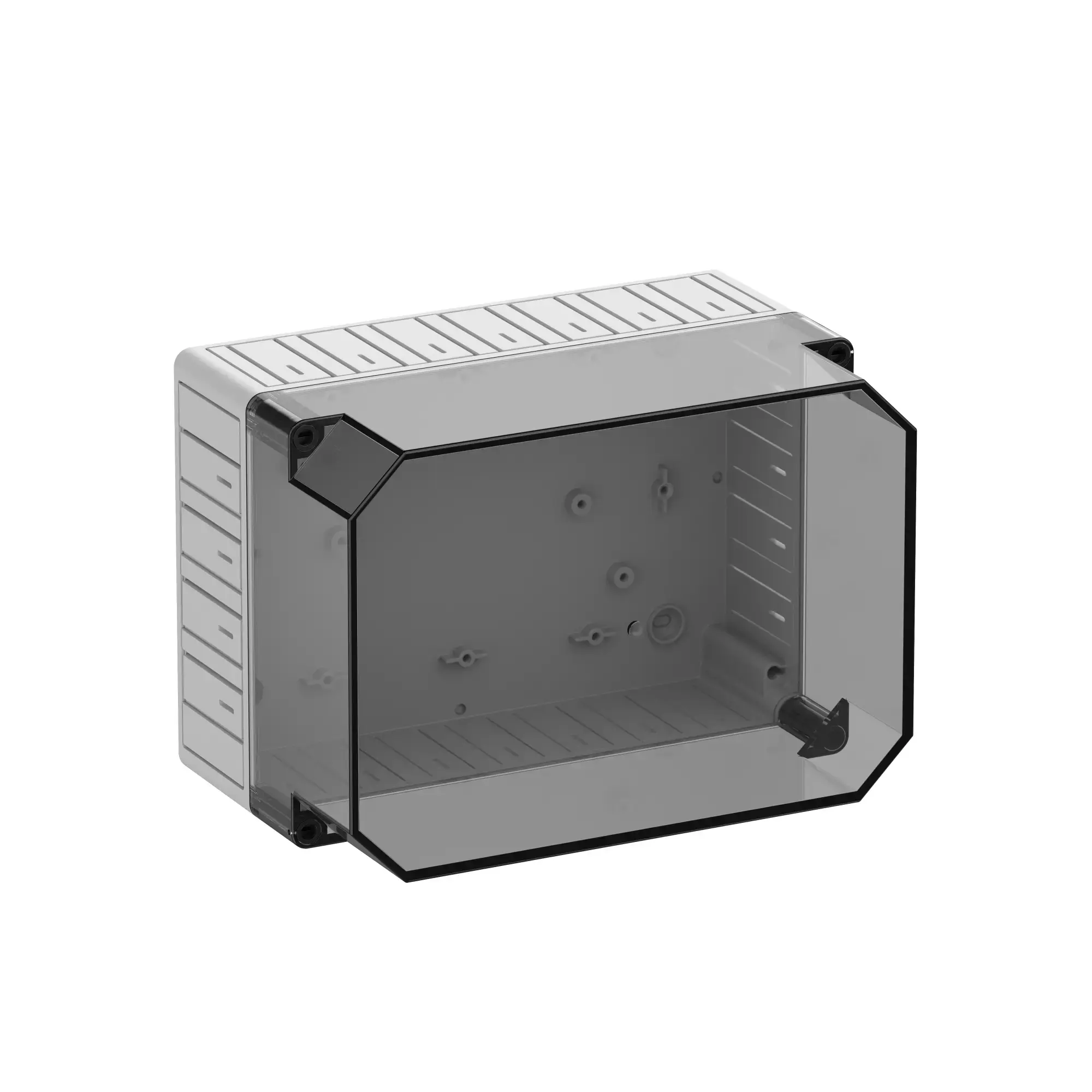 Spelsberg 14200301 Empty enclosure, transparent, Type of protection IP30, Impact strength IK07, Protection class II, Rated voltage 690V AC, Halogen free (img_001)