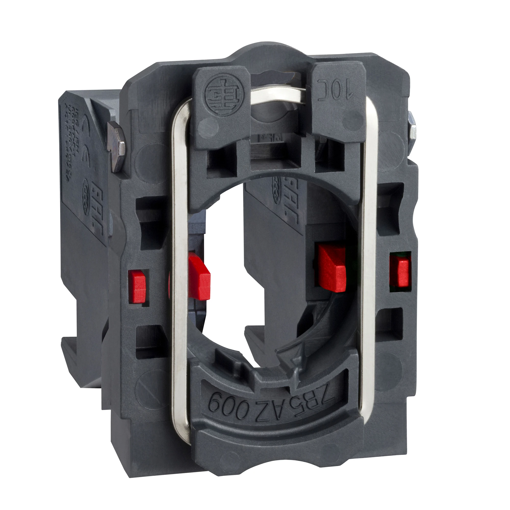 Schneider Electric ZB5AZ1044 Auxiliary contact block with mounting flange, Harmony XB5, plastic, 22mm, 30mm, 2NC, Tego connector (img_001)