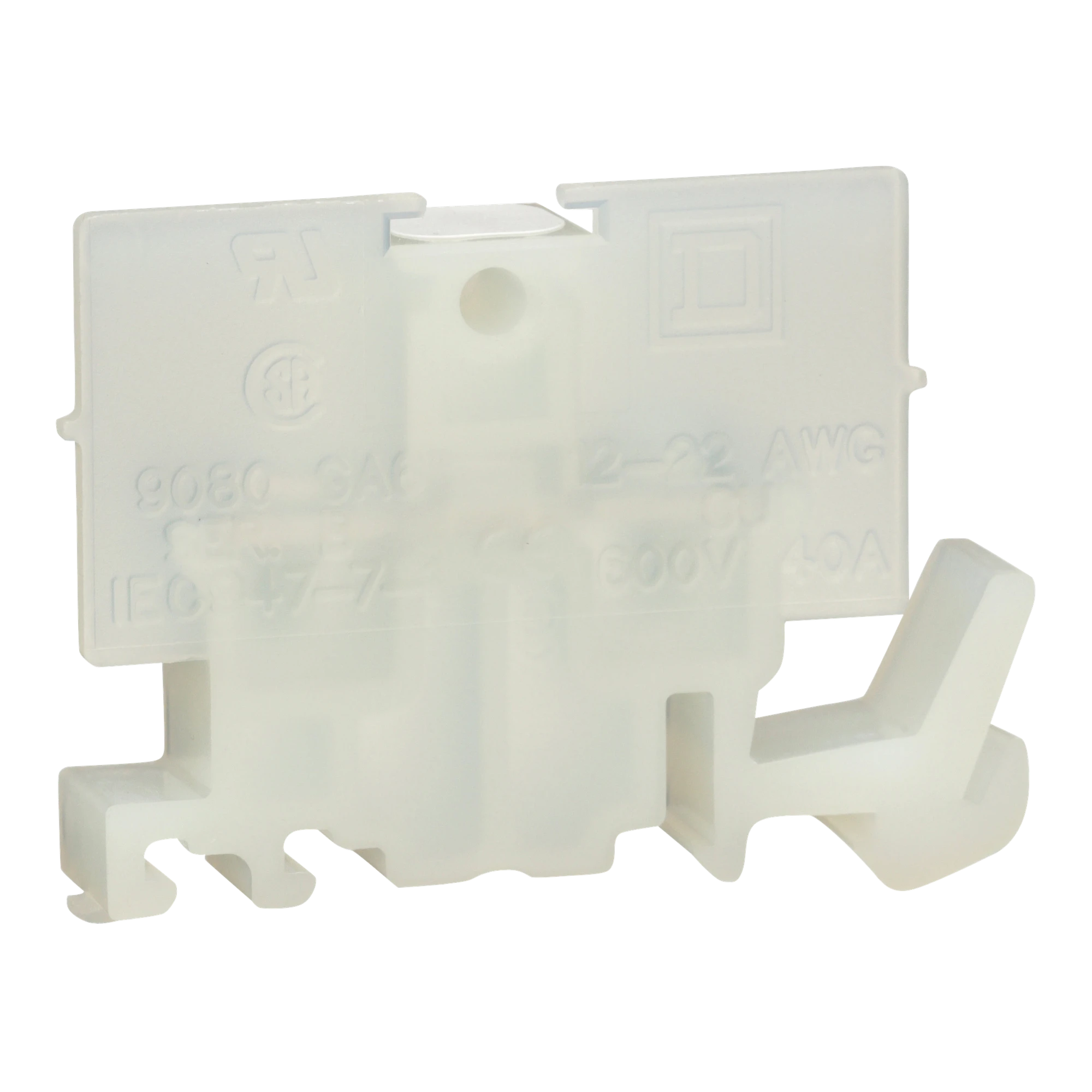 Schneider Electric 9080GA6 Terminal block, flat control voltage tap, strip color: natural, 600V AC/DC 40 A (img_001) Schneider Electric 9080GA6 Terminal block, flat control voltage tap, strip color: natural, 600V AC/DC 40 A (img_001)