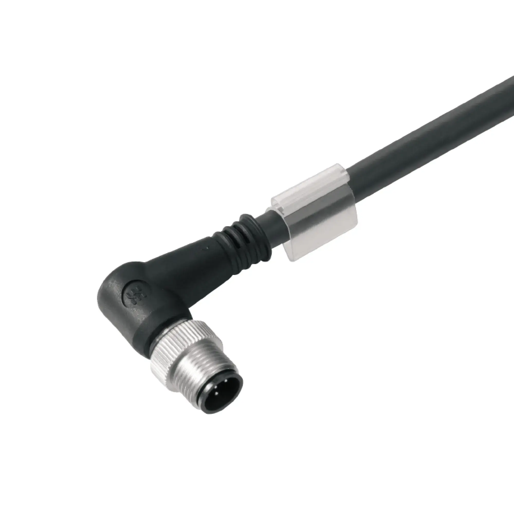 Weidmüller 1059650150 Sensor-actuator Cable (assembled), One end without connector, M12, Number of poles: 4, pin, 90&deg;, LED: No, Cable length: 1.5 m, Shielded: Yes (img_001)