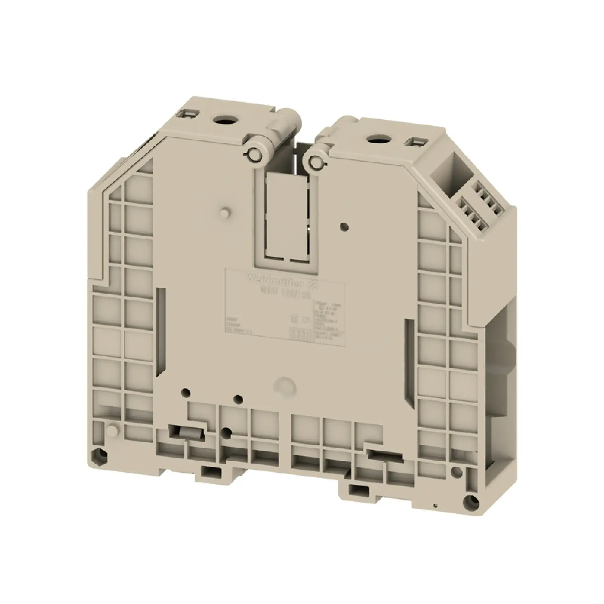 Weidmüller 1024500000 Feed-through terminal block, Screw connection, dark beige, 120 mm², 269 A, 1000 V, Number of connections: 2 (img_001)
