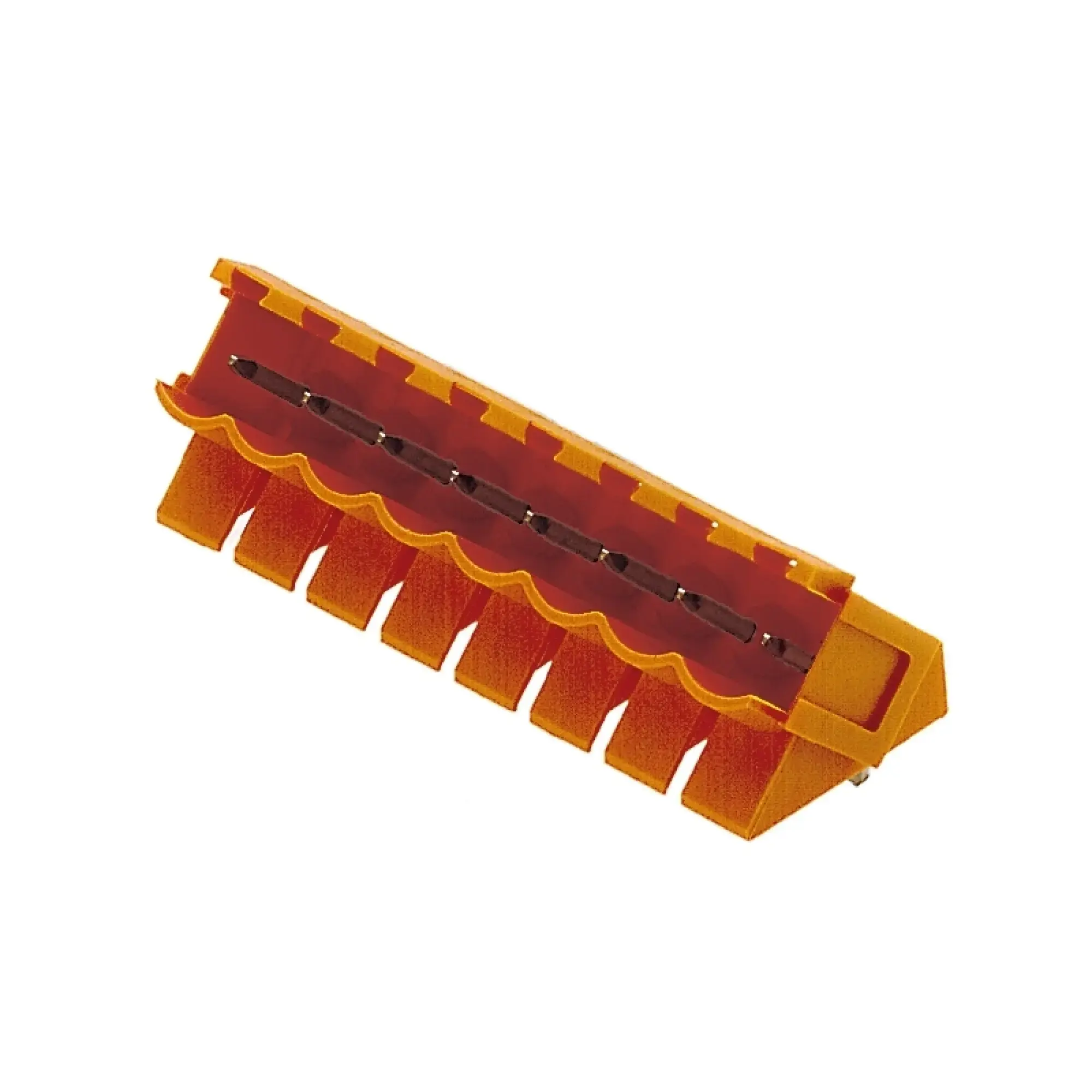 Weidmüller 1605610000 PCB connector (board connection), 320 V, 17 A, Pitch in mm: 5.08, Number of poles: 10, THT solder connection, Box (img_001)