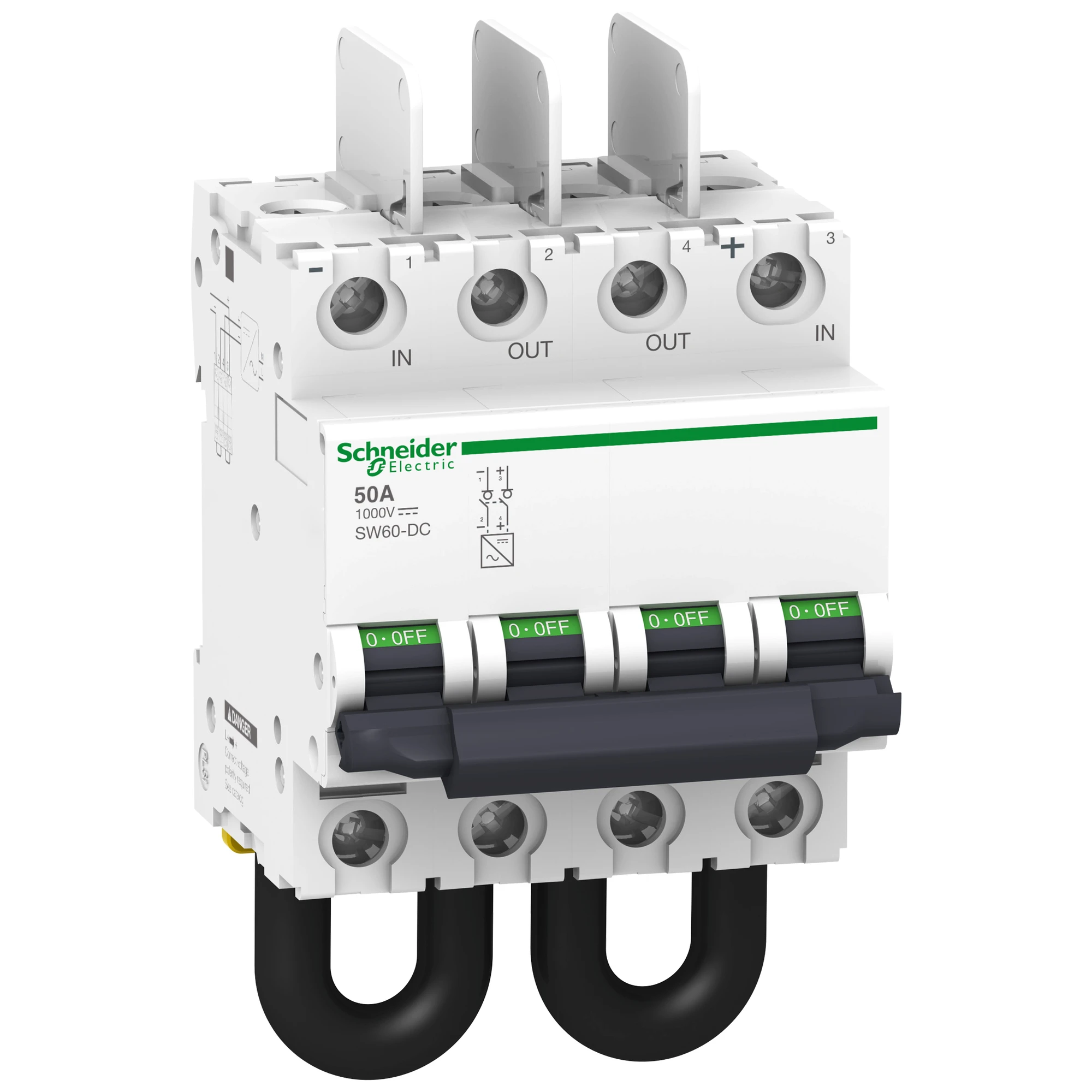 Schneider Electric A9N61699 Load disconnect switch SW60-DC, 2P, 1.000V DC, connections above (img_001) Schneider Electric A9N61699 Load disconnect switch SW60-DC, 2P, 1.000V DC, connections above (img_001)