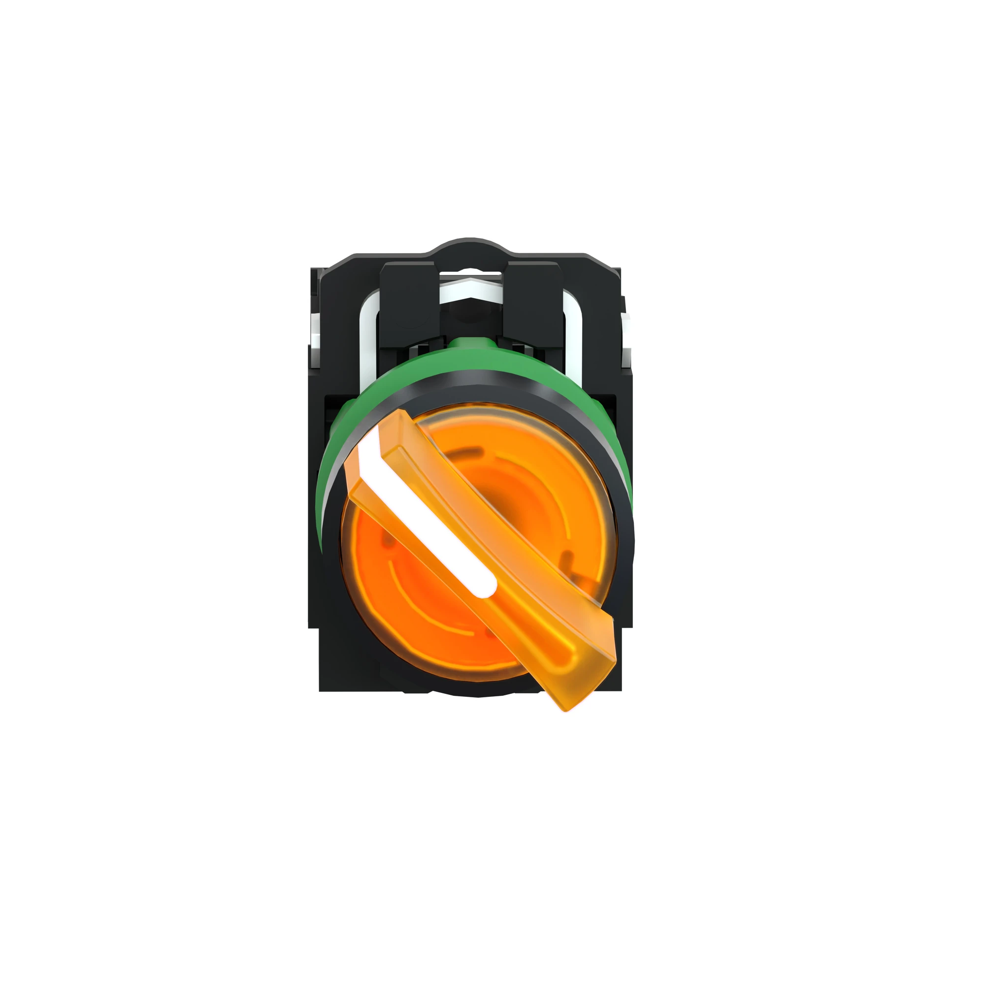 Schneider Electric XB5AK125M5 Illuminated selector switch, Harmony XB5, plastic, orange, 22mm, universal LED, 2 positions, 1NC + 1NO, 230-240V AC (img_002) Schneider Electric XB5AK125M5 Illuminated selector switch, Harmony XB5, plastic, orange, 22mm, universal LED, 2 positions, 1NC + 1NO, 230-240V AC (img_002)