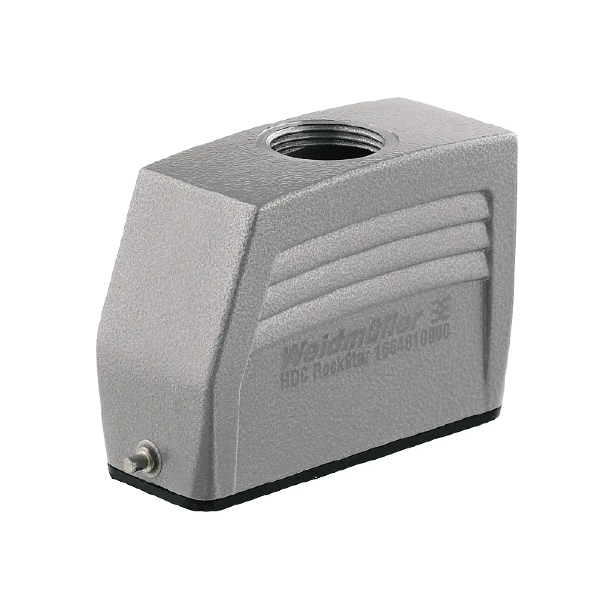 Weidmüller 1664810000 Housing (industry plug-in connectors), Cable entry from top, Plug housing, End-locking clamp, lower side, Size: 5, IP65 (in plugged condition) (img_001)