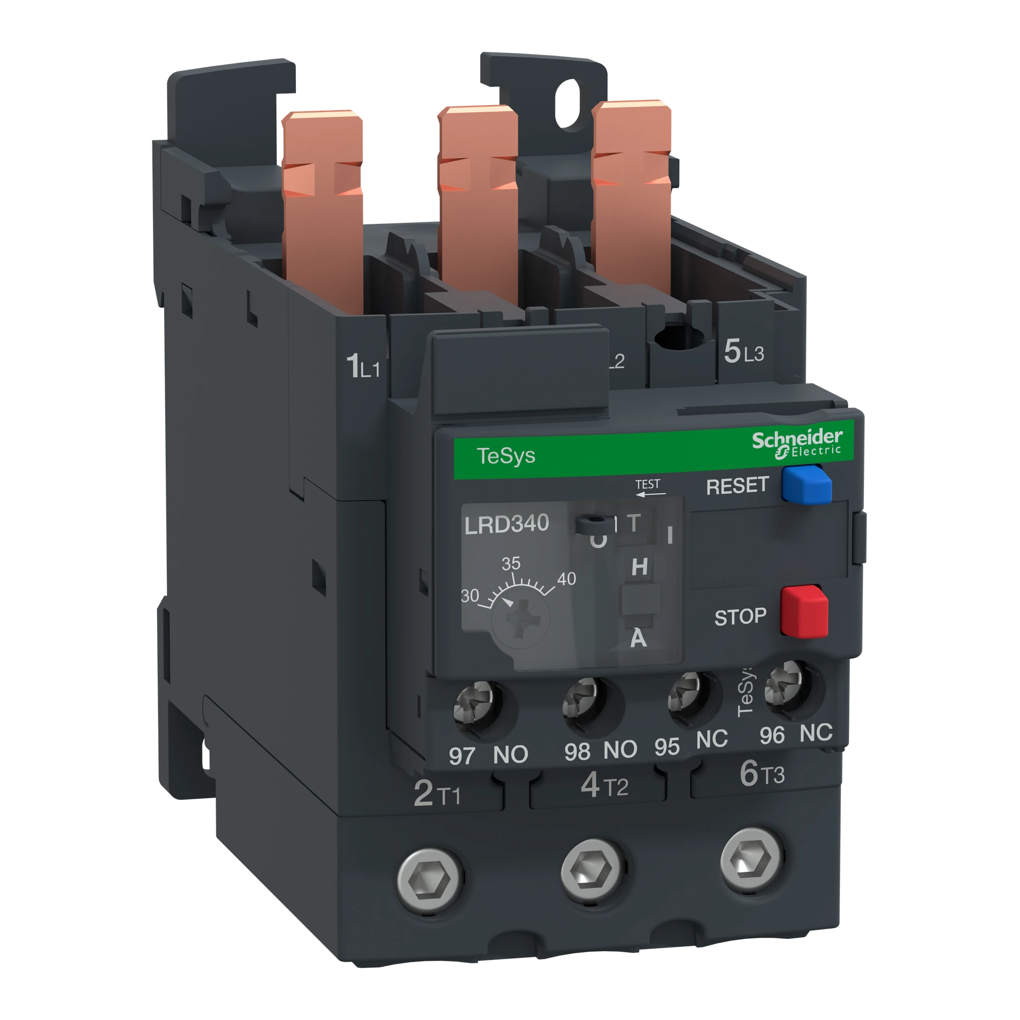 Schneider Electric LRD340 Motor Protection Relay, 30-40A, 1NO+1NC, Class 10A (img_001)