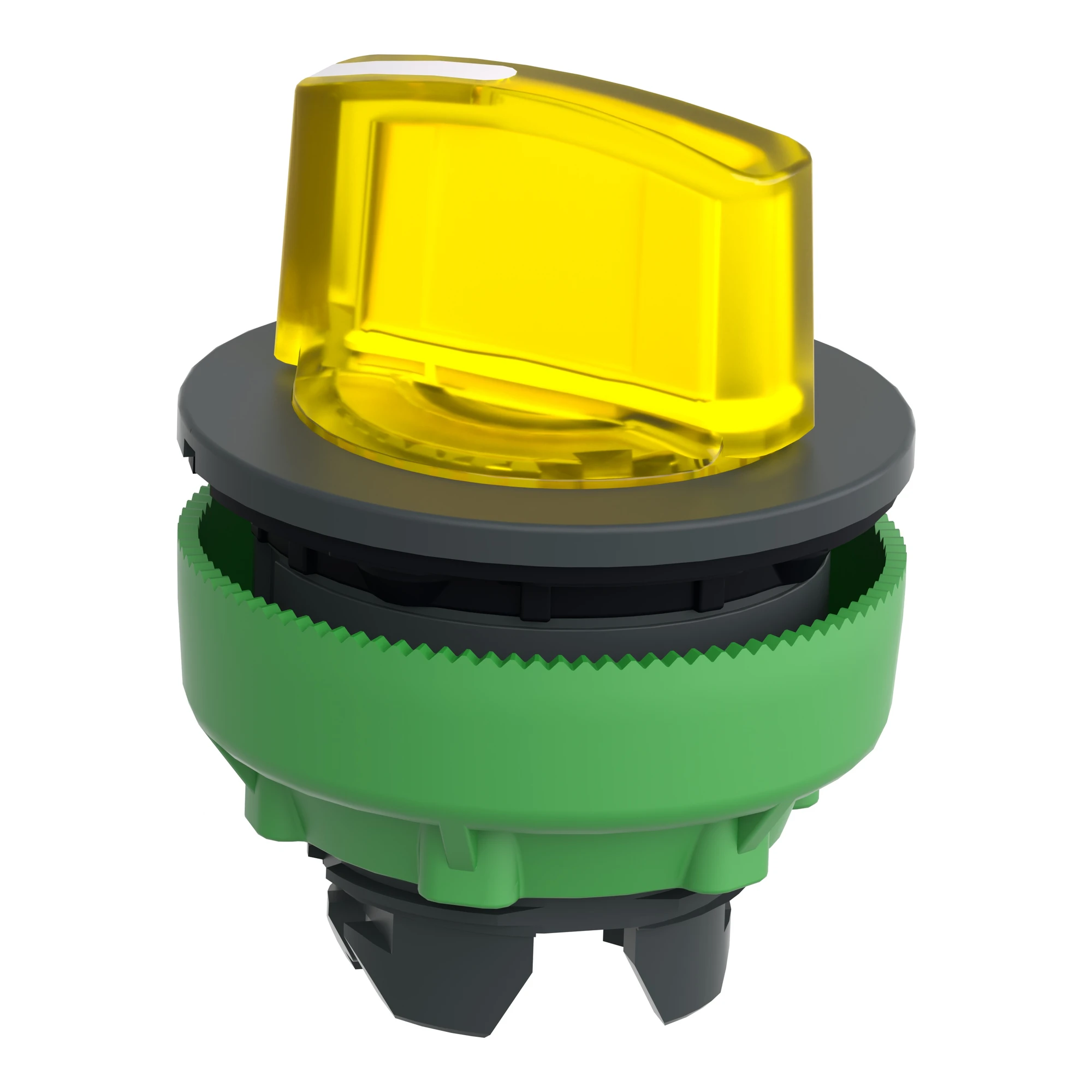 Schneider Electric ZB5FK1283 Illuminated Selector Switch, Front Element, Harmony XB5F, Plastic, 30mm, Yellow, for Universal LED, 2 Positions, Latching (img_005)