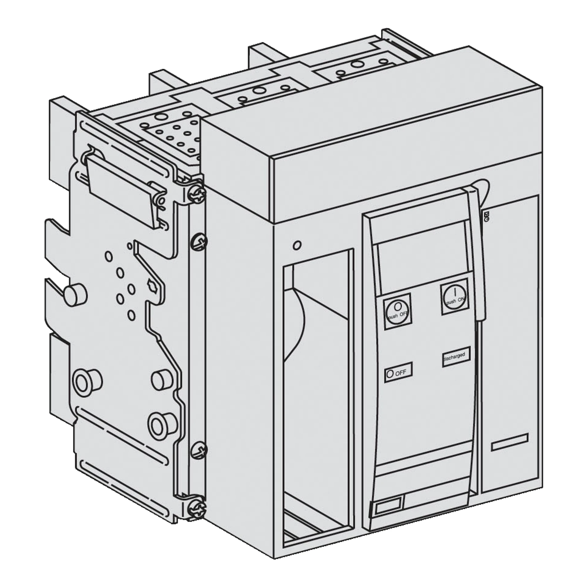 Schneider Electric 47231 MasterPact NT 1250A H2 Icu=50kA/440V 3P Basic Frame Plug-in (img_001) Schneider Electric 47231 MasterPact NT 1250A H2 Icu=50kA/440V 3P Basic Frame Plug-in (img_001)