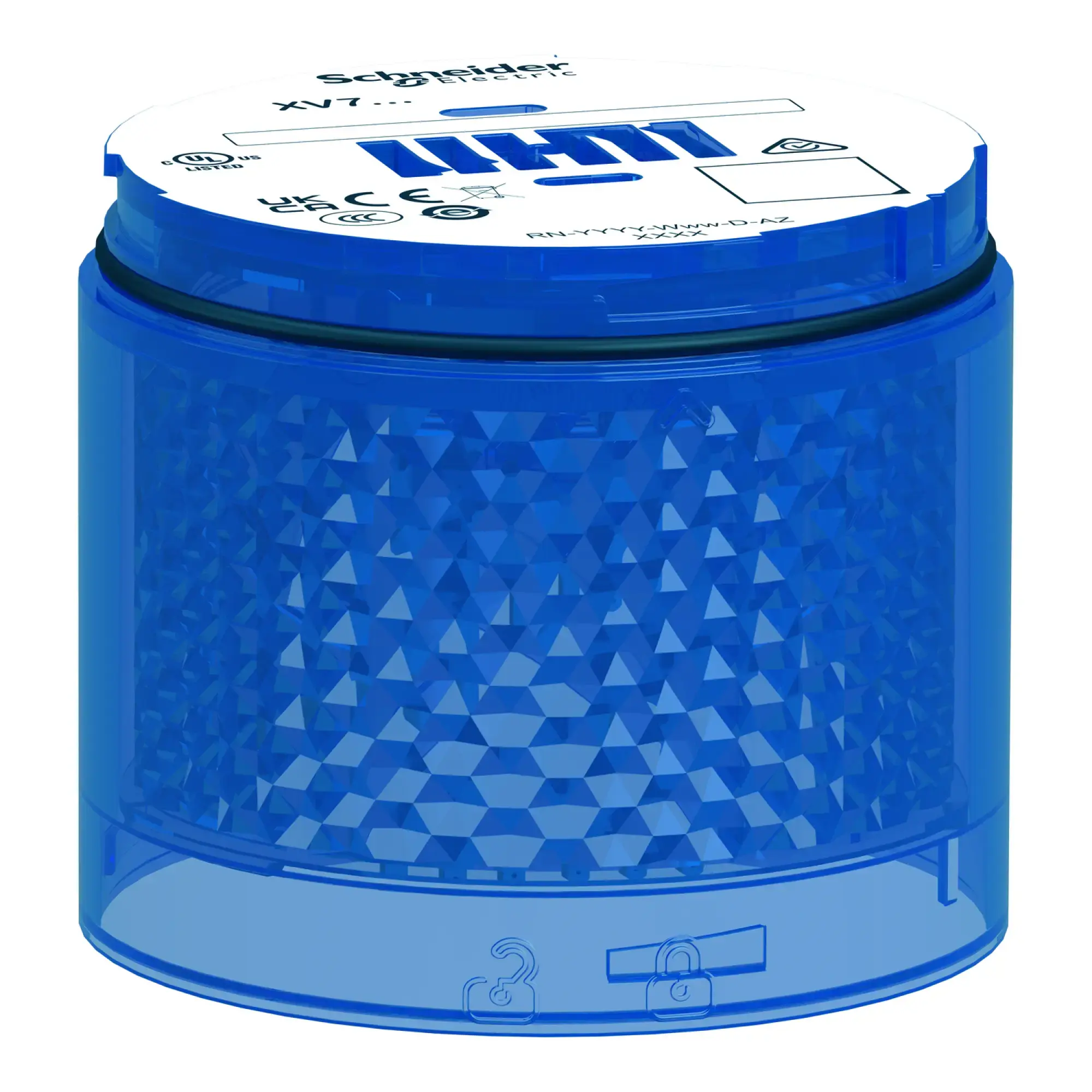 Schneider Electric XVB7C66 Leuchtelement, Harmony XVB7, modular, 70mm, blau, 24V ACDC, Blitzlicht, 2J, energieeffiziente LED (img_001) Schneider Electric XVB7C66 Leuchtelement, Harmony XVB7, modular, 70mm, blau, 24V ACDC, Blitzlicht, 2J, energieeffiziente LED (img_001)