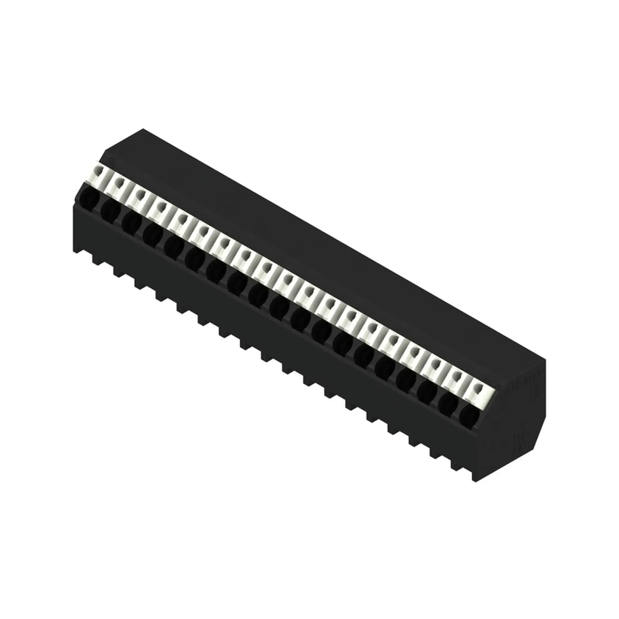 Weidmüller 1885590000 PCB terminal, 160 V, 17.5 A, Pitch in mm: 3.81, 1.5 mm², Number of poles: 19, PUSH IN with actuator, THT/THR solder connection, 135°, Tube (img_001) Weidmüller 1885590000 PCB terminal, 160 V, 17.5 A, Pitch in mm: 3.81, 1.5 mm², Number of poles: 19, PUSH IN with actuator, THT/THR solder connection, 135°, Tube (img_001)