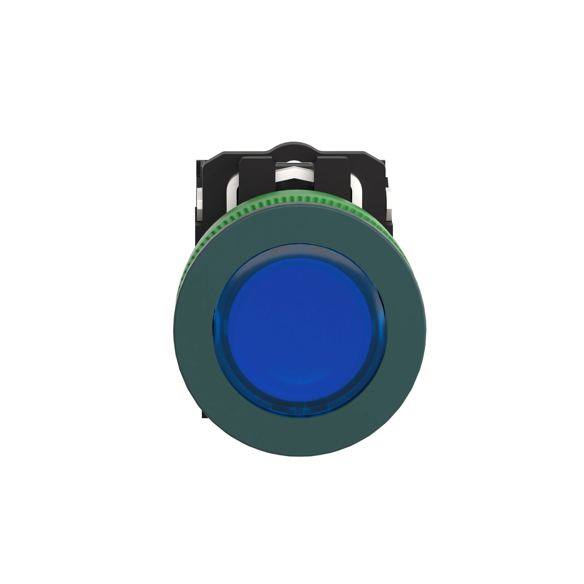 Schneider Electric XB5FW36G5 Illuminated push button, Harmony XB5F, plastic, antimicrobial, blue, 30mm, universal LED, 1NC + 1NO, 110-120V AC (img_007)