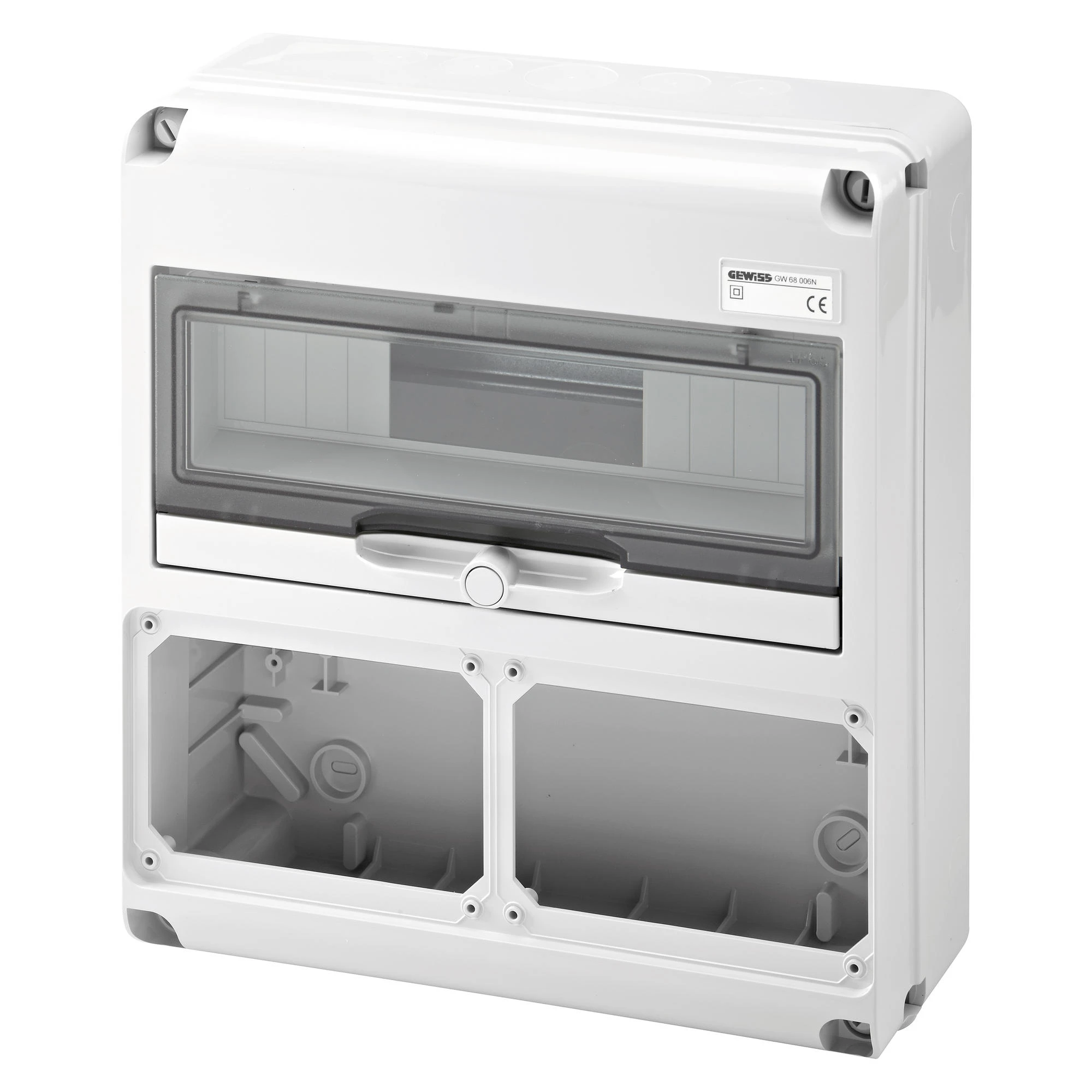 GEWISS GW68006N IEC Kombinationsgehaeuse mit 2 Flansch 16A Steckdose schaltbar waagerecht 14TE IP65 (img_001) GEWISS GW68006N IEC Kombinationsgehaeuse mit 2 Flansch 16A Steckdose schaltbar waagerecht 14TE IP65 (img_001)