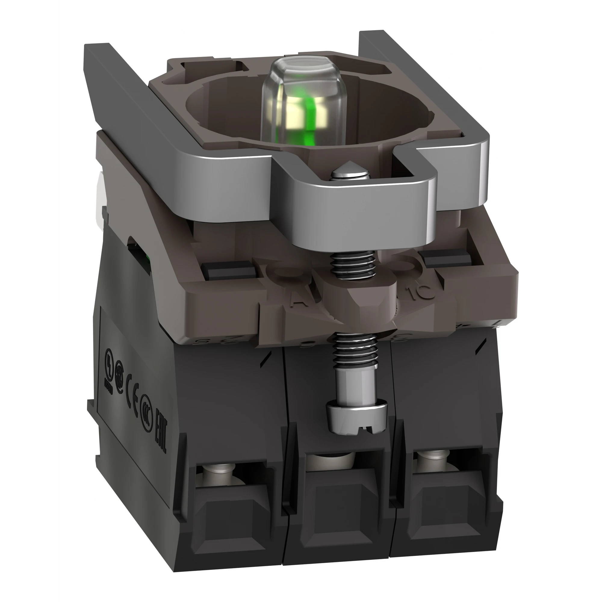 Schneider Electric ZB4BW0B13 Auxiliary contact block with mounting flange, Harmony XB4, metal, white, universal LED, 2S, 24V ACDC (img_006) Schneider Electric ZB4BW0B13 Auxiliary contact block with mounting flange, Harmony XB4, metal, white, universal LED, 2S, 24V ACDC (img_006)