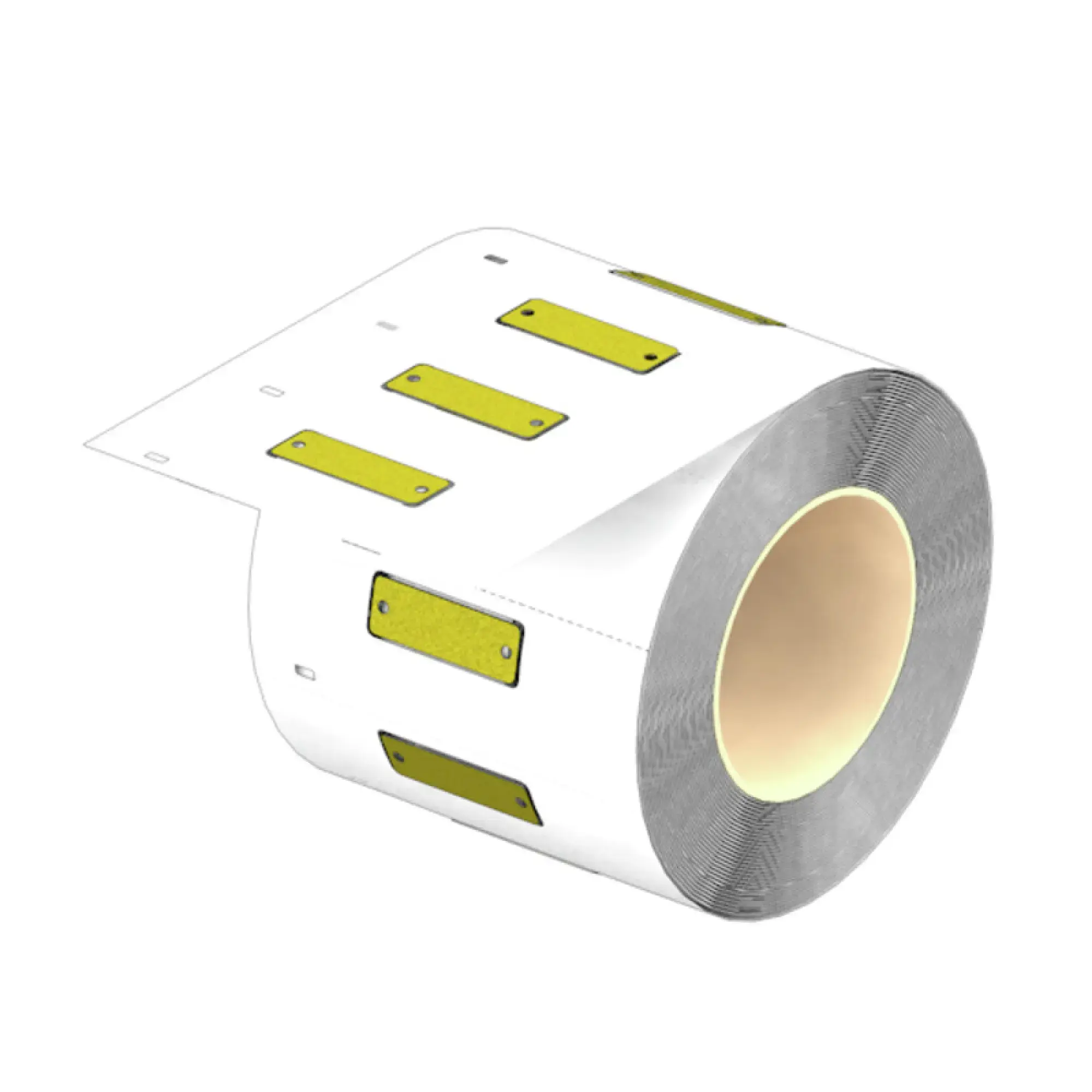 Weidmüller 2859710000 Device marking, Width: 45 mm, Printed characters: To customer specification, Anodized aluminium, silver, Operating temperature range: -55...130 °C (img_001)