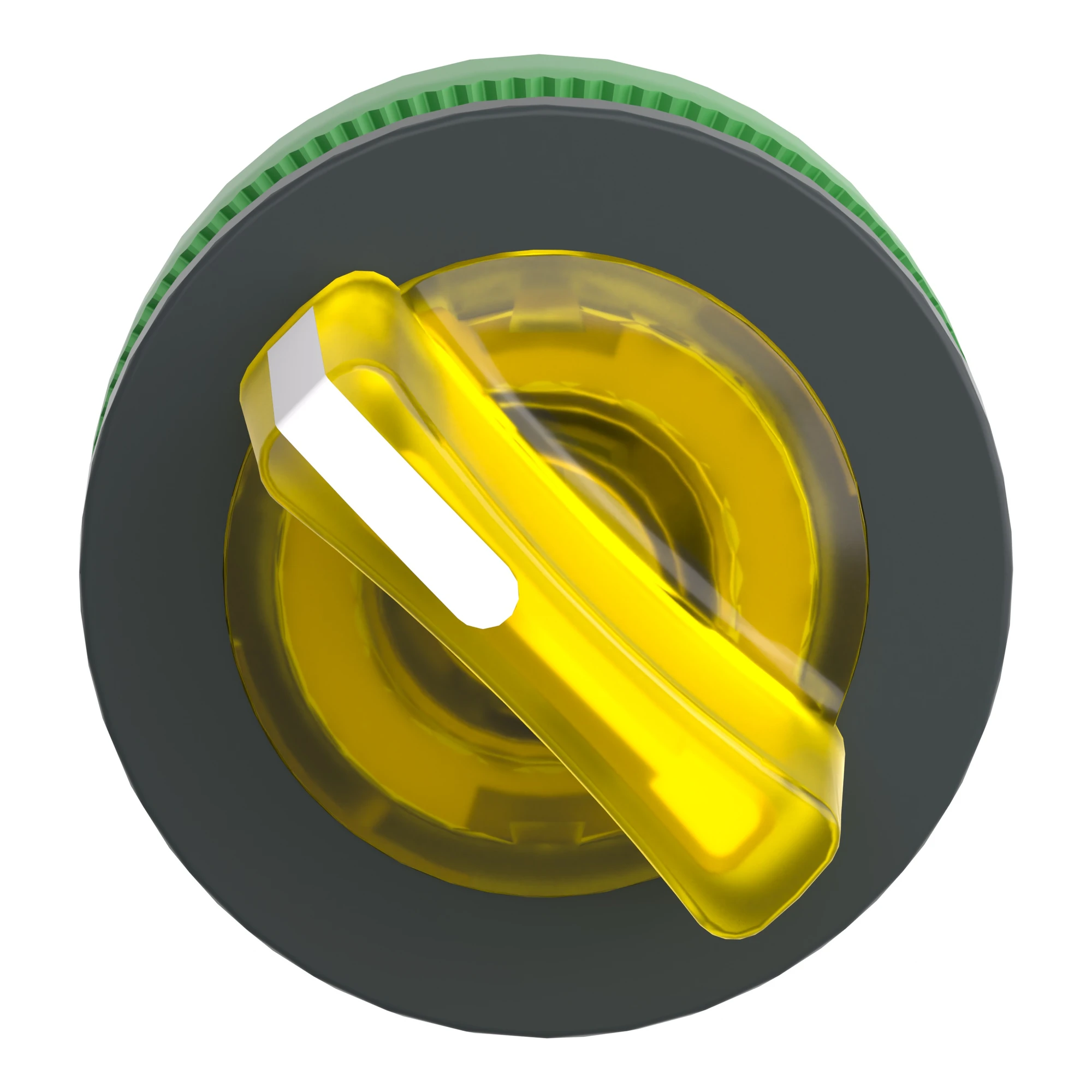 Schneider Electric ZB5FK1283 Illuminated Selector Switch, Front Element, Harmony XB5F, Plastic, 30mm, Yellow, for Universal LED, 2 Positions, Latching (img_004)