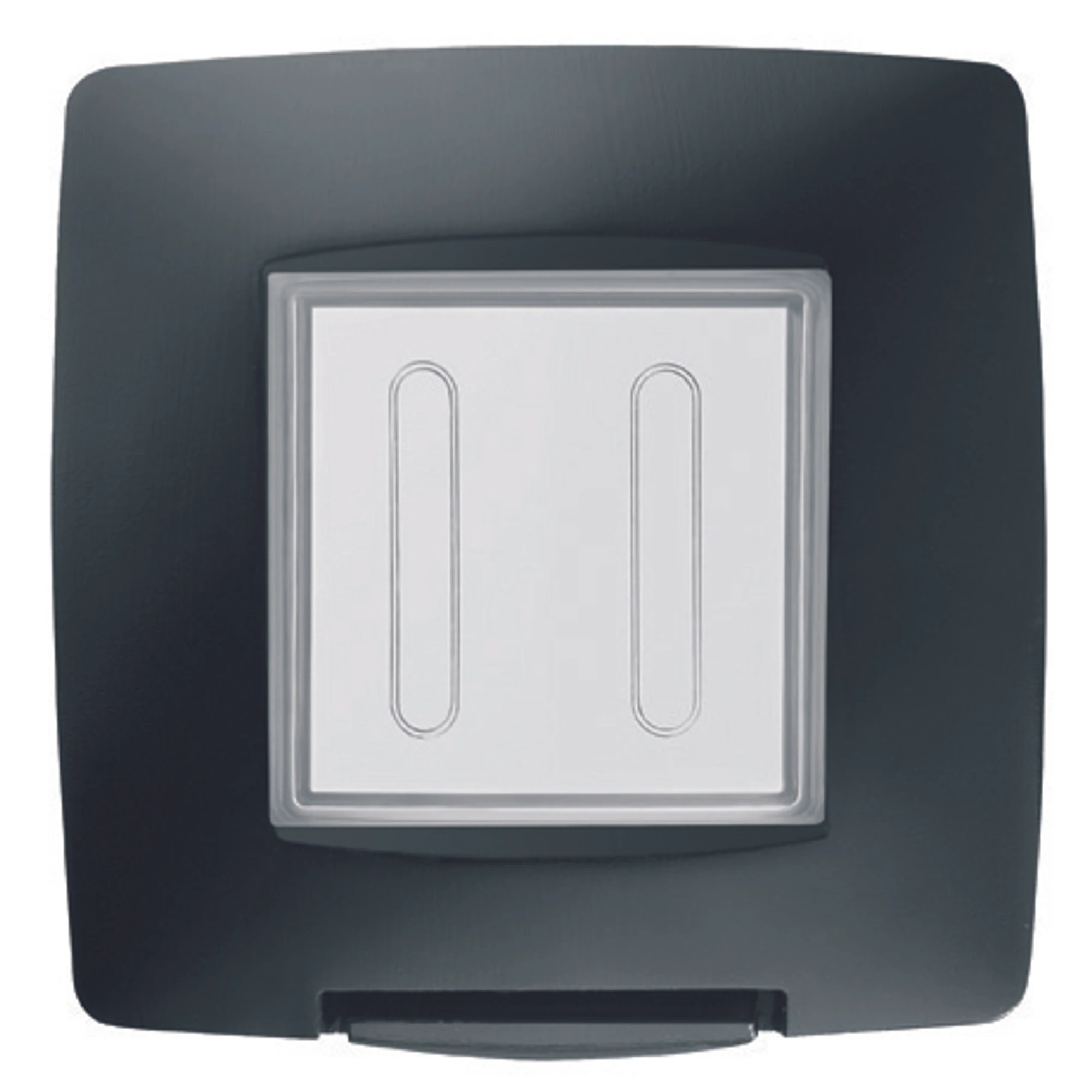 GEWISS GW16702TN WATERTIGHT PLATE INTERNATIONAL STANDARD - 2 GANG IP55 - BLACK - CHORUSMART (img_001)