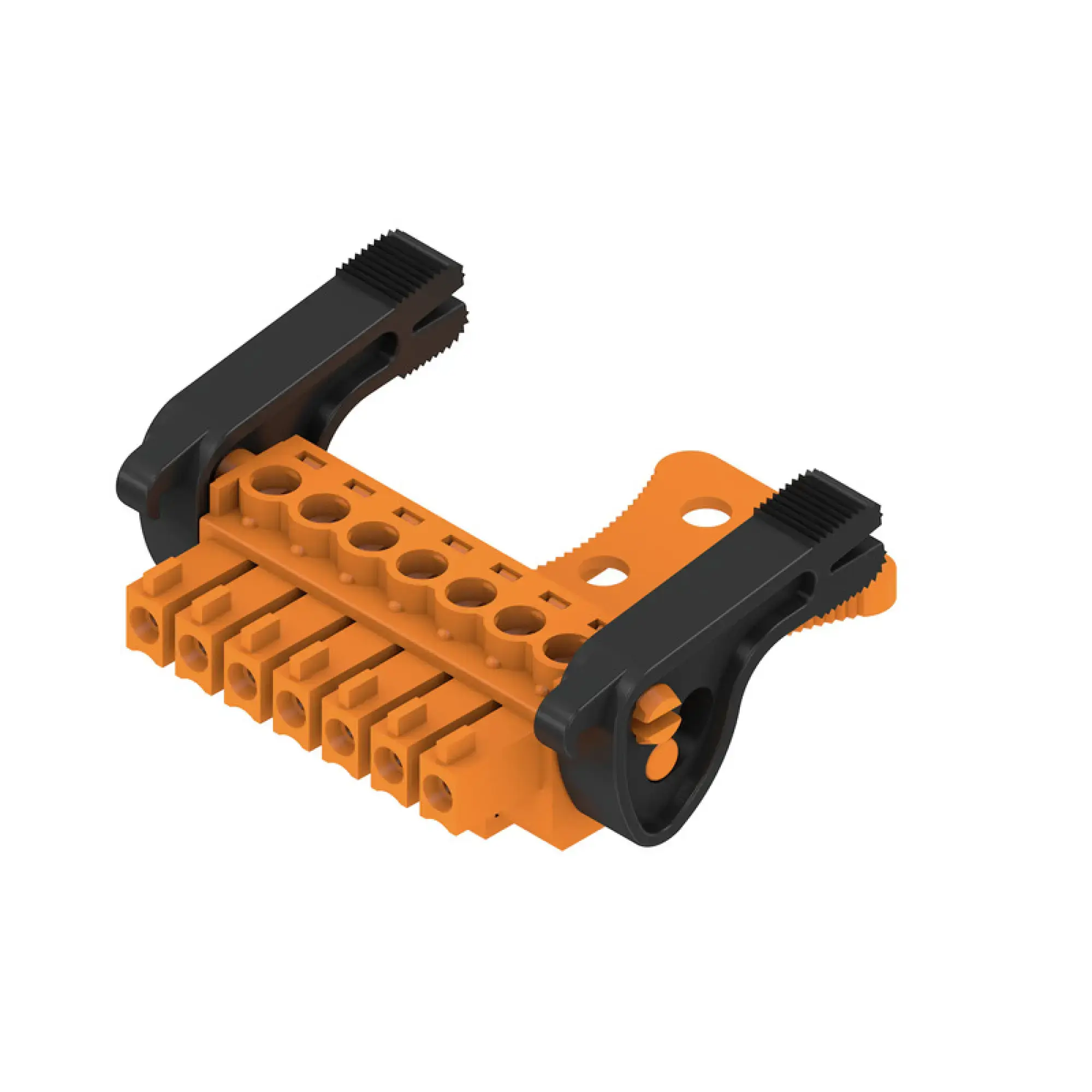 Weidmüller 2442210000 PCB connector (wire connection), 160 V, 17.5 A, Pitch in mm: 3.81, 1.5 mm², Number of poles: 7, Clamping yoke connection, Box (img_001)