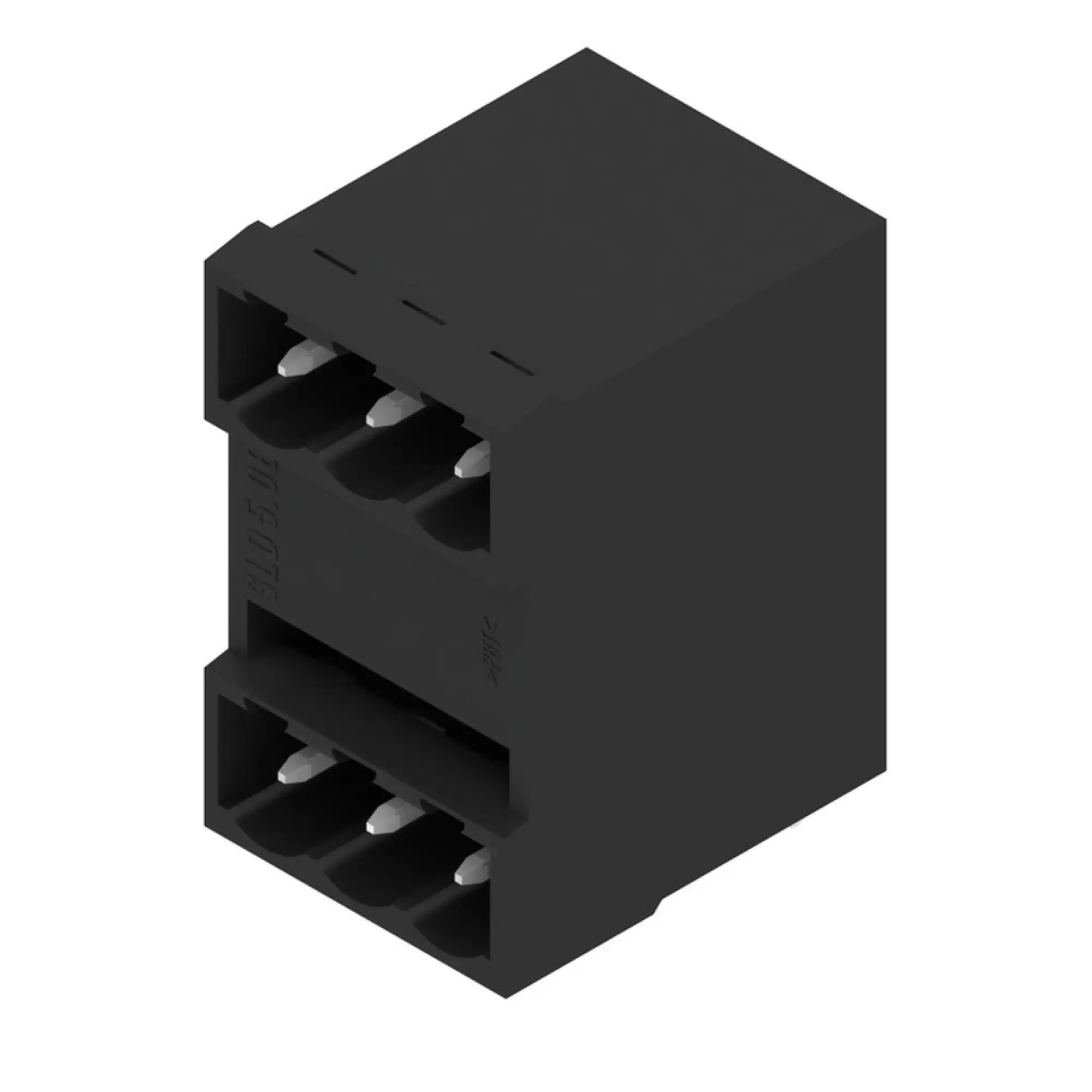 Weidmüller 1057380000 PCB connector (board connection), 250 V, 11 A, Pitch in mm: 5.08, Number of poles: 6, THT solder connection, Box (img_001)