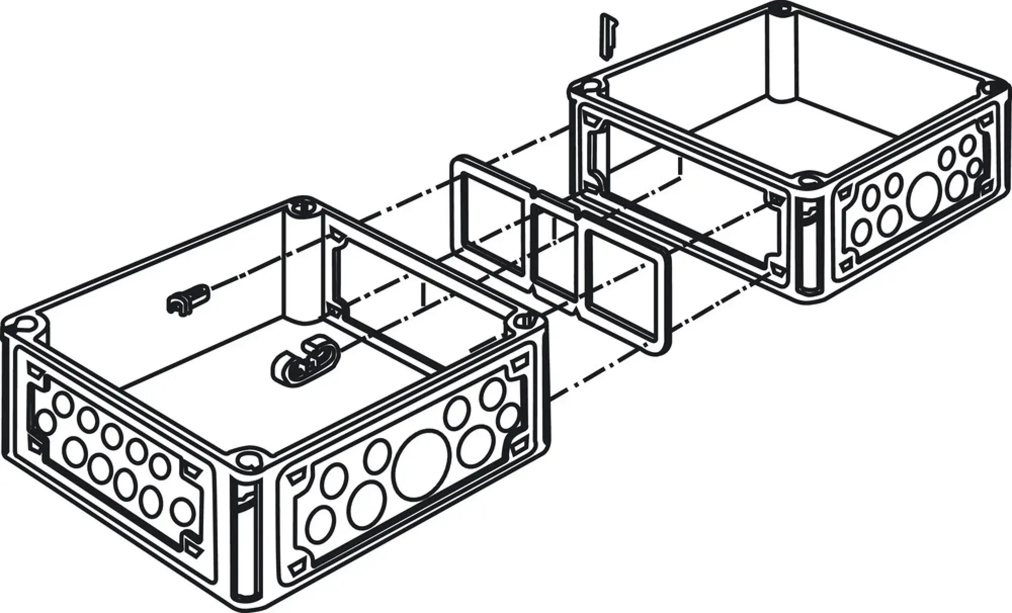 Hensel 2000311 Wanddichtung mit Befestigungsteilen für Mi-Gehäusewand 150 oder 300 mm Mi WD 2 (img_003) Hensel 2000311 Wanddichtung mit Befestigungsteilen für Mi-Gehäusewand 150 oder 300 mm Mi WD 2 (img_003)