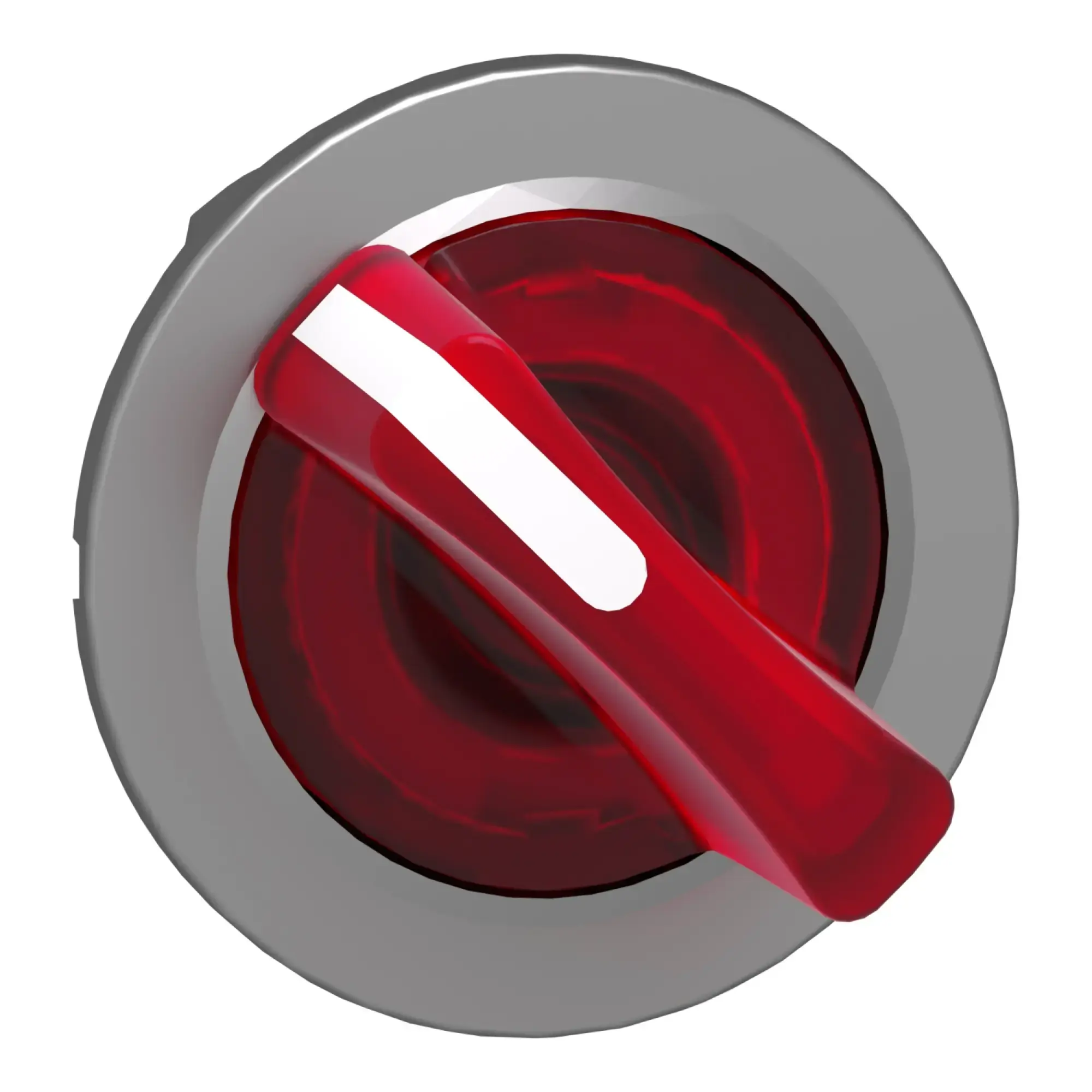 Schneider Electric ZB4FK1243 Illuminated selector switch, front element, Harmony XB4F, metal, 30mm, red, for universal LED, 2 positions, latching (img_009)