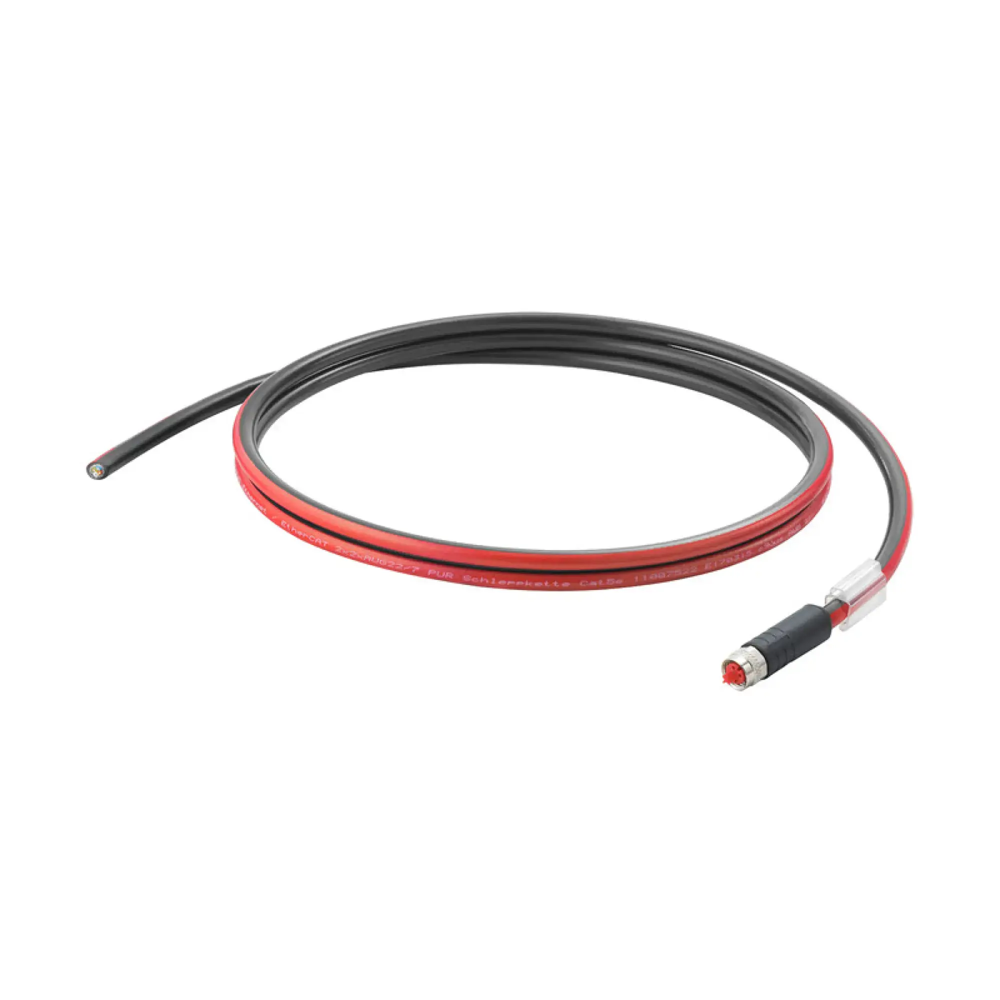 Weidmüller 2717740015 EtherCat Cable (assembled), M8 P-code - IP67 straight socket, Open, Number of poles: 4, Length: 1.5 m (img_001)