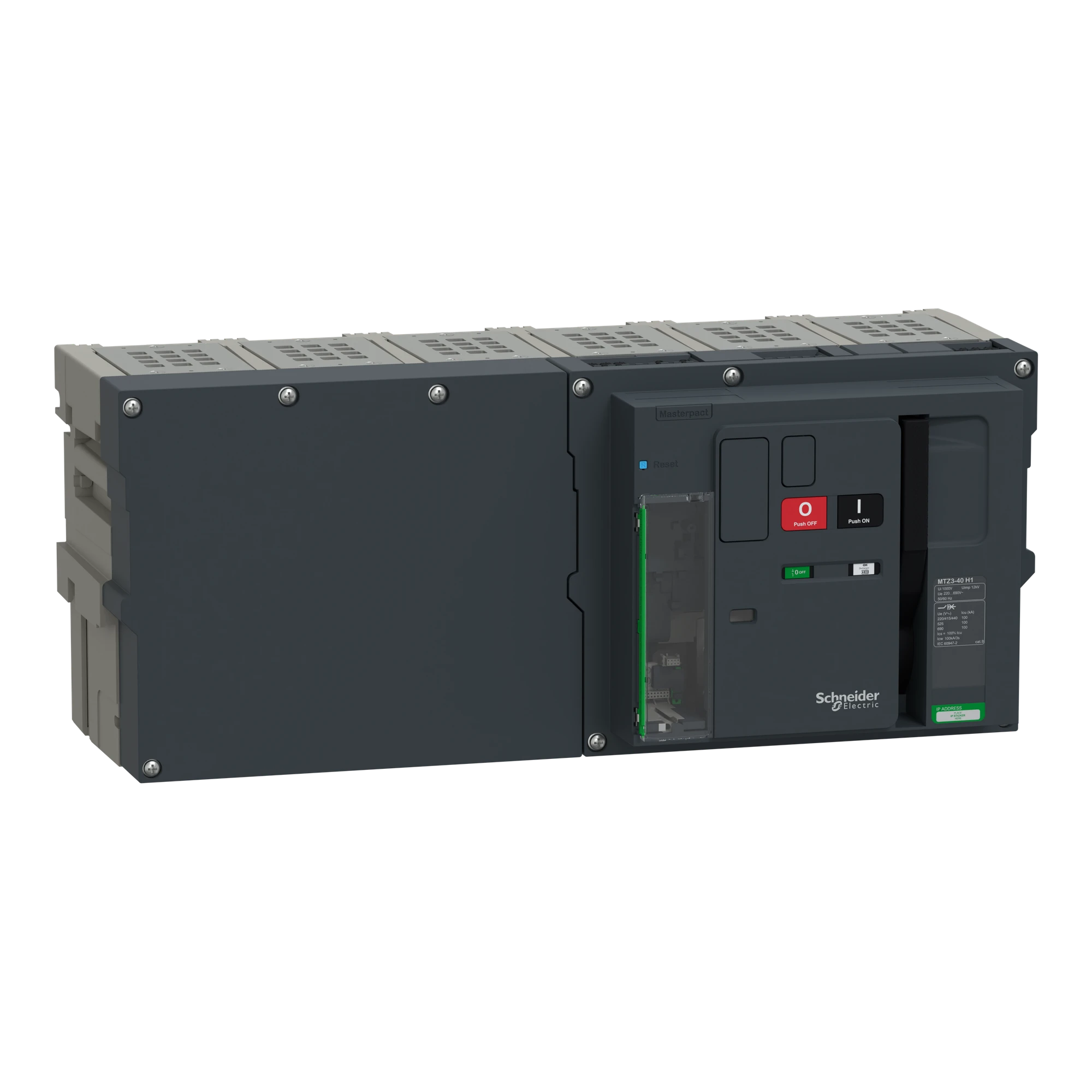 Schneider Electric LV948336 MasterPacT MTZ3 40 4000A H1 100kA/440VAC (Icu) 3P Grundschalter Einschub für MicroLogic Active (img_001) Schneider Electric LV948336 MasterPacT MTZ3 40 4000A H1 100kA/440VAC (Icu) 3P Grundschalter Einschub für MicroLogic Active (img_001)